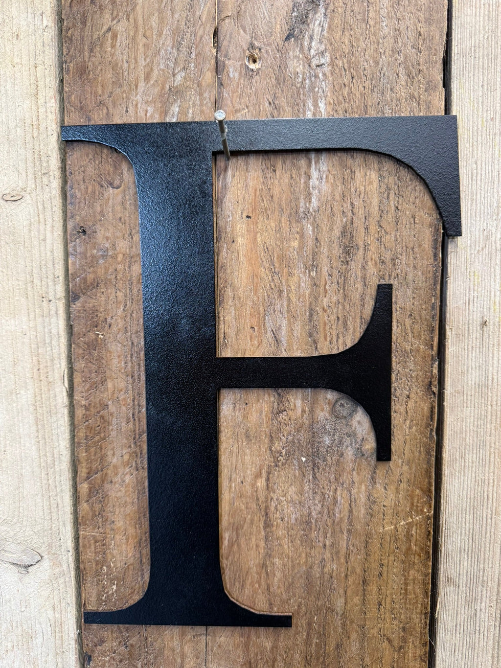 Rustic 5" or 12" Black Metal Classic Letters For  The Home And Garden