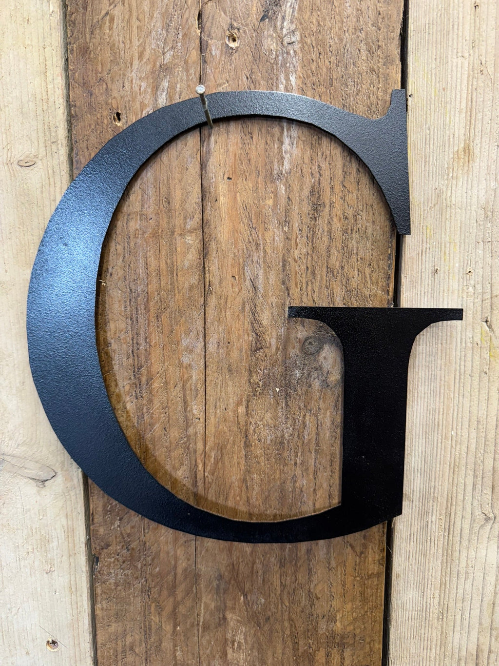 Rustic 5" or 12" Black Metal Classic Letters For  The Home And Garden