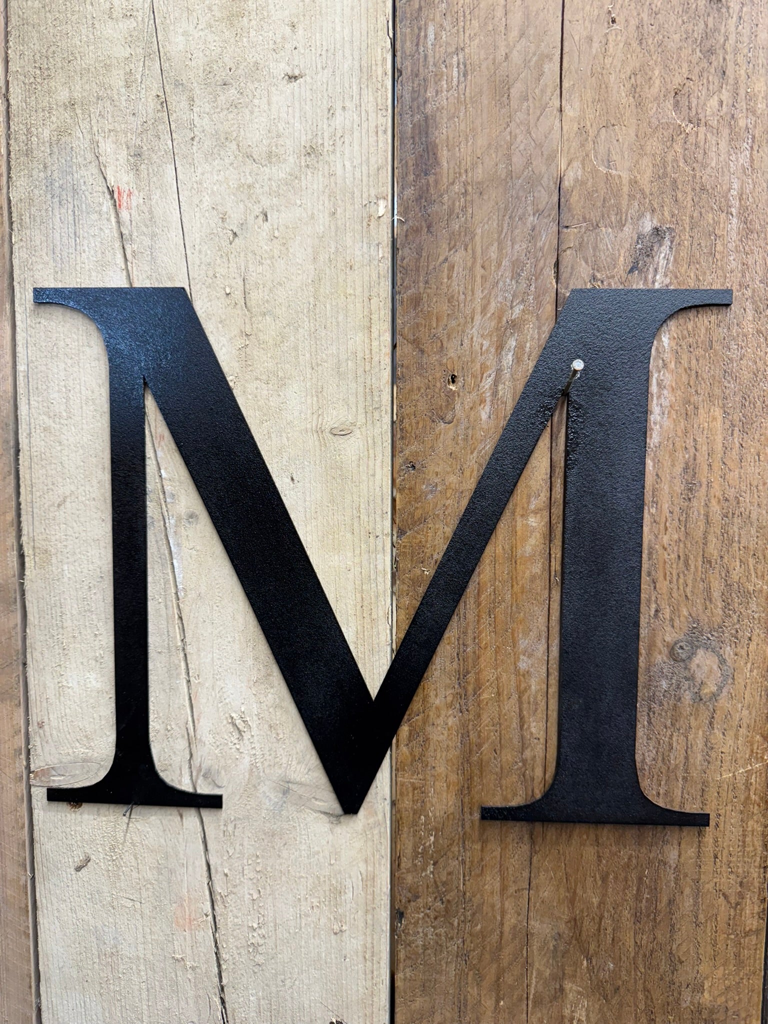 Rustic 5" or 12" Black Metal Classic Letters For  The Home And Garden