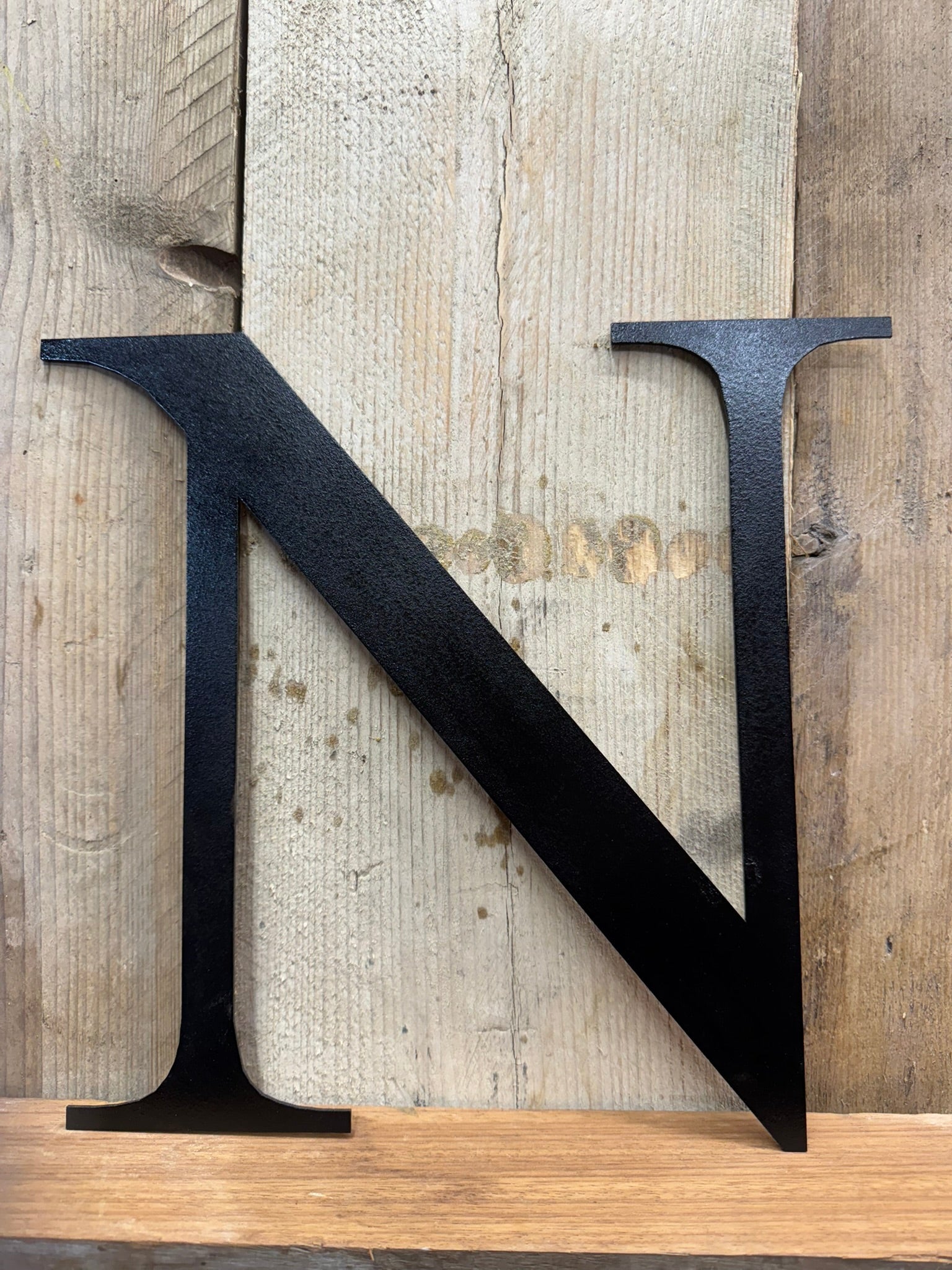 Rustic 5" or 12" Black Metal Classic Letters For  The Home And Garden