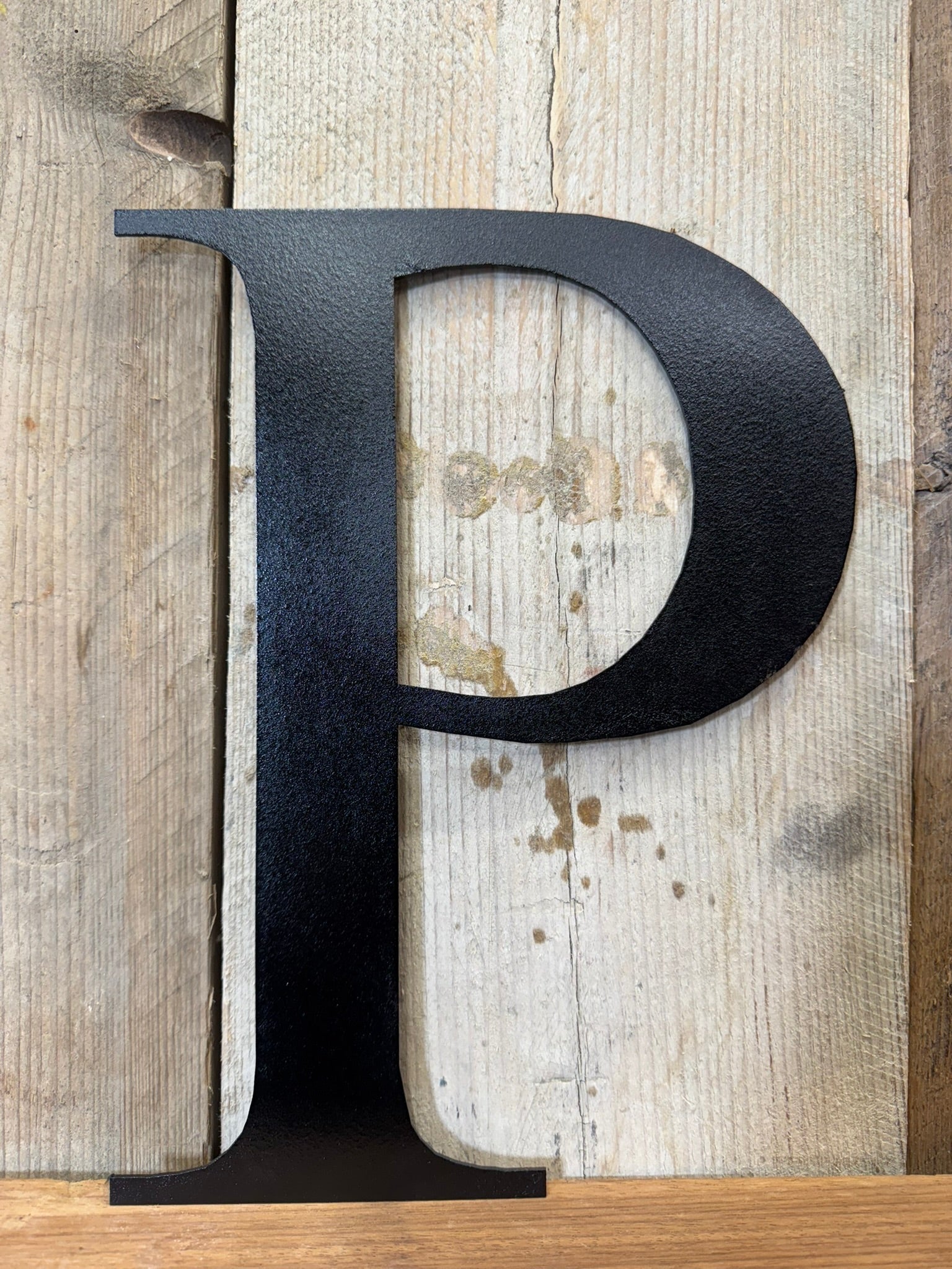 Rustic 5" or 12" Black Metal Classic Letters For  The Home And Garden