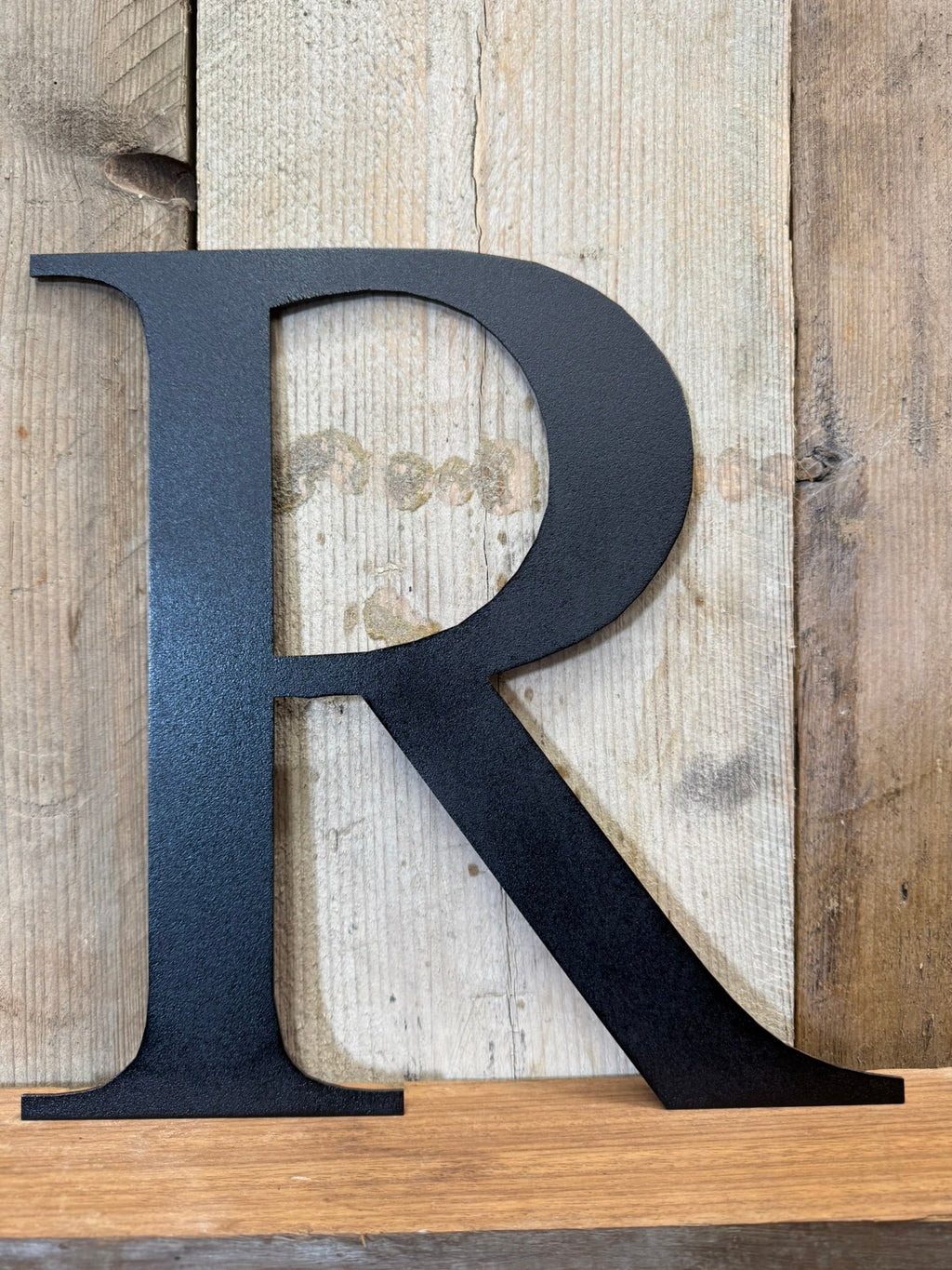 Rustic 5" or 12" Black Metal Classic Letters For  The Home And Garden