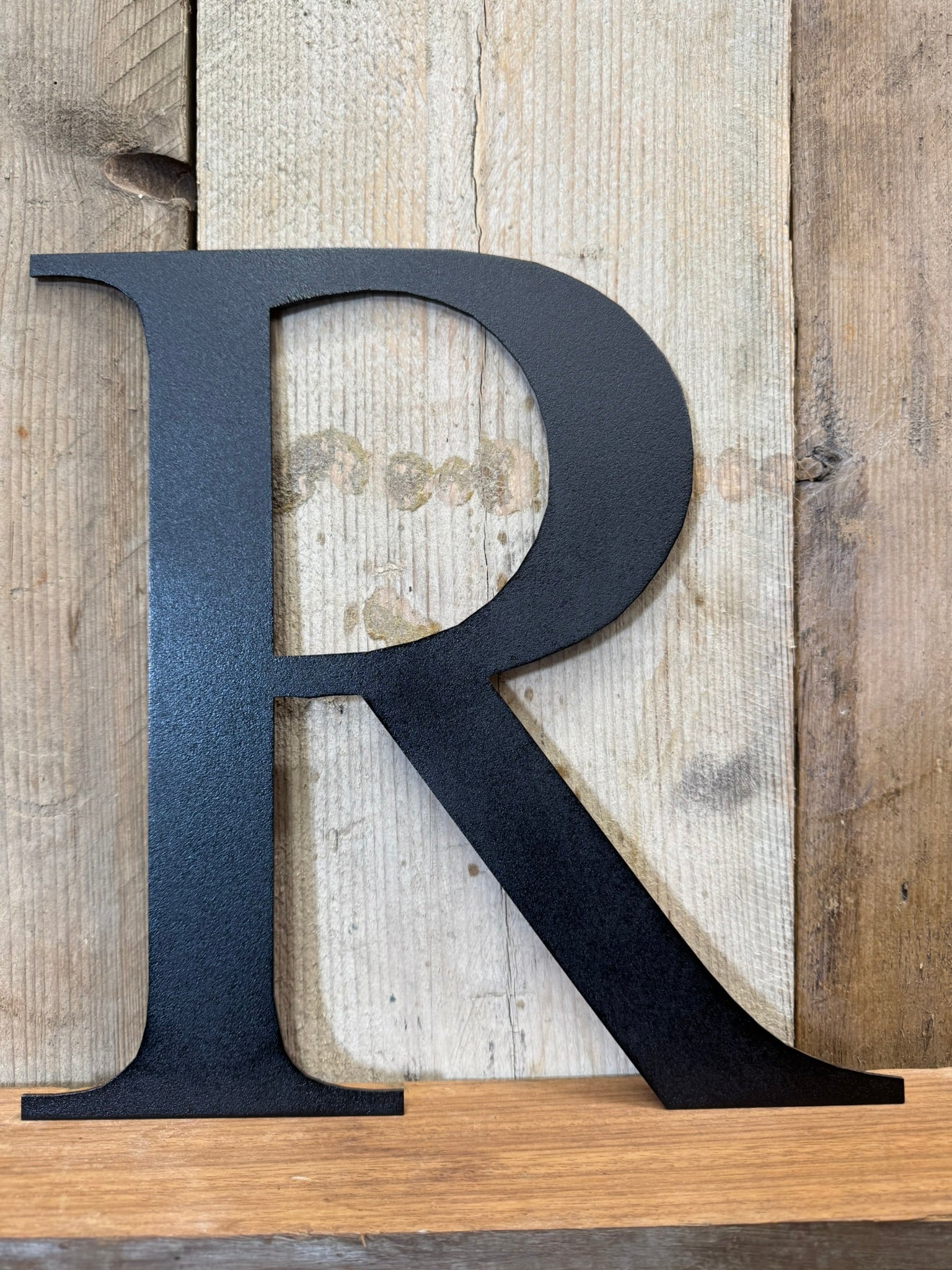 Rustic 5" or 12" Black Metal Classic Letters For  The Home And Garden
