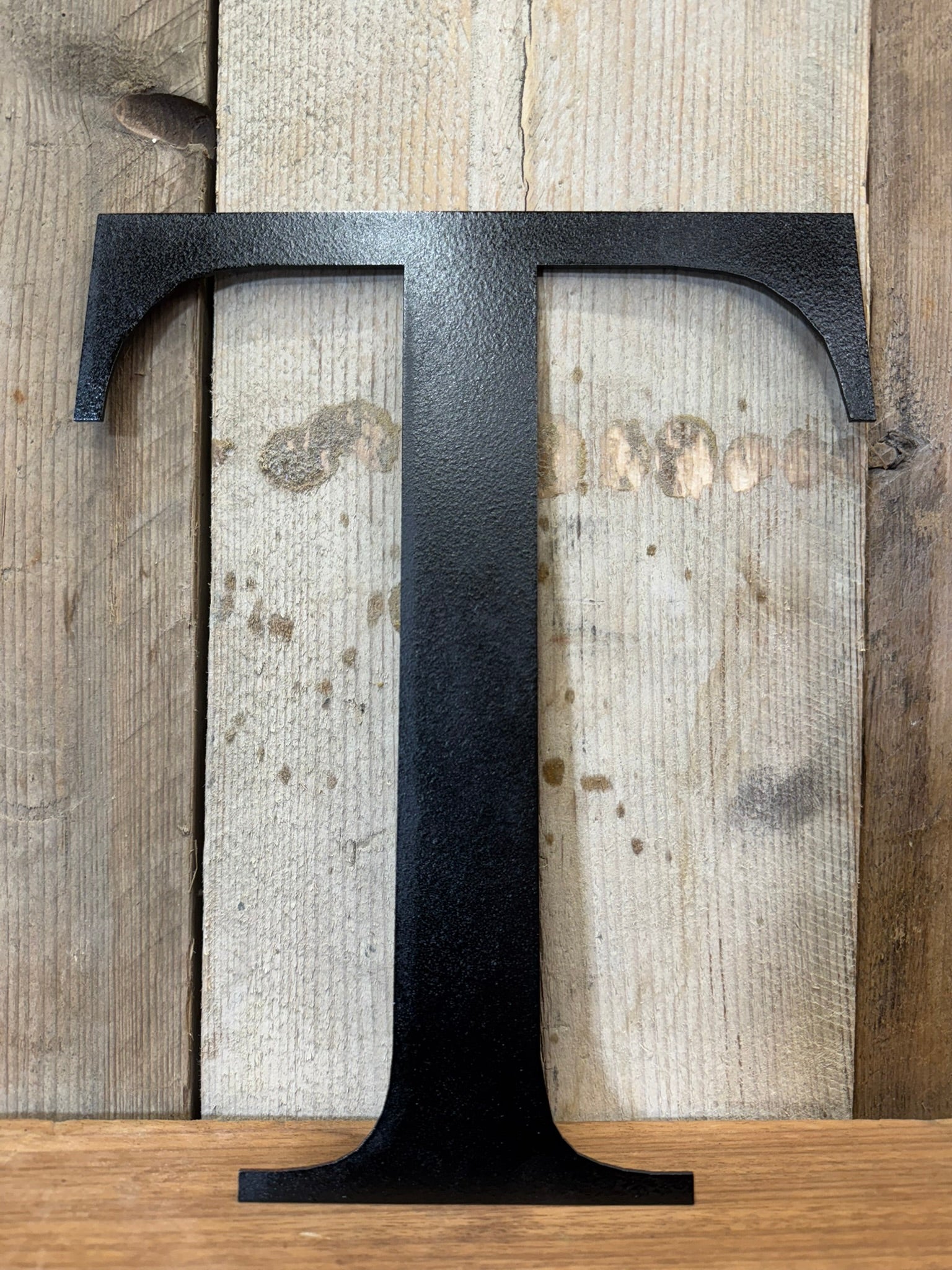 Rustic 5" or 12" Black Metal Classic Letters For  The Home And Garden