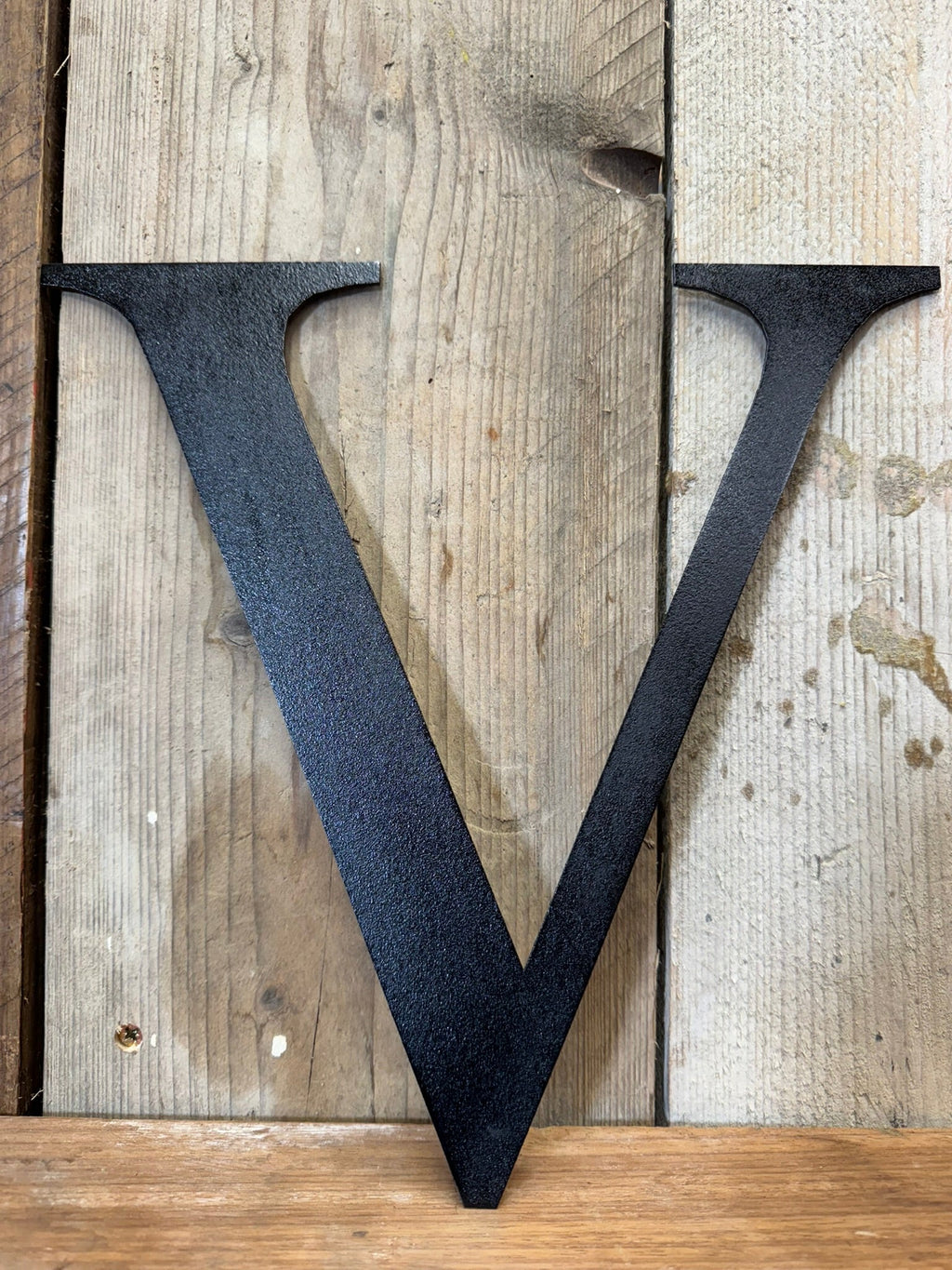 Rustic 5" or 12" Black Metal Classic Letters For  The Home And Garden