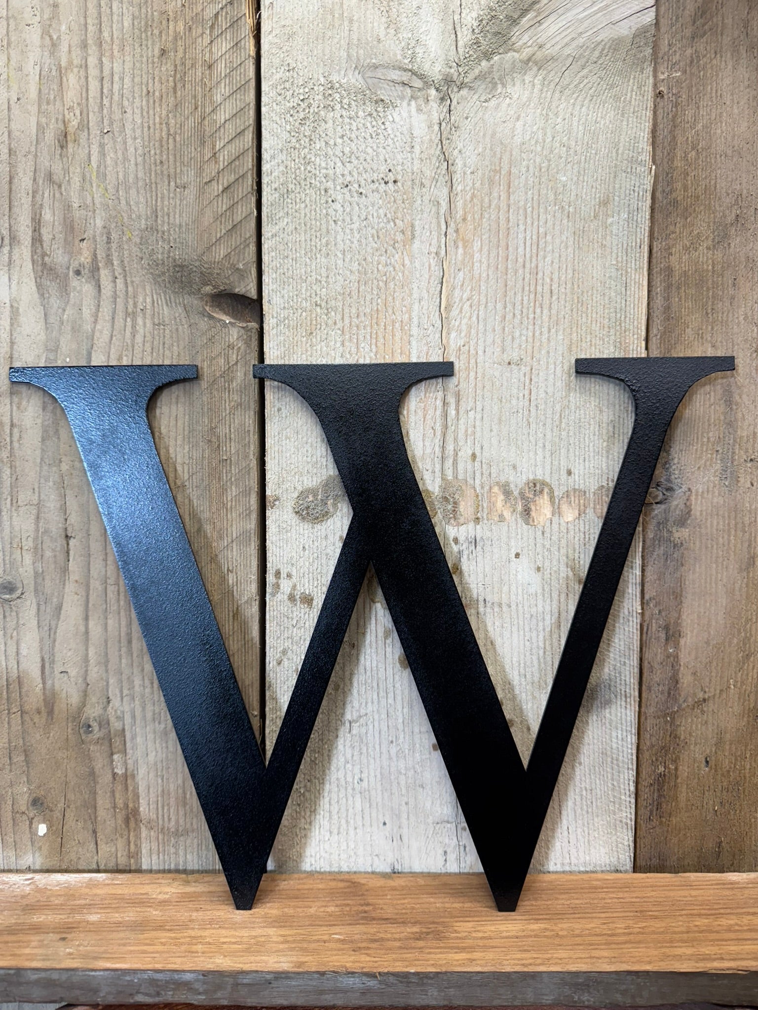 Rustic 5" or 12" Black Metal Classic Letters For  The Home And Garden