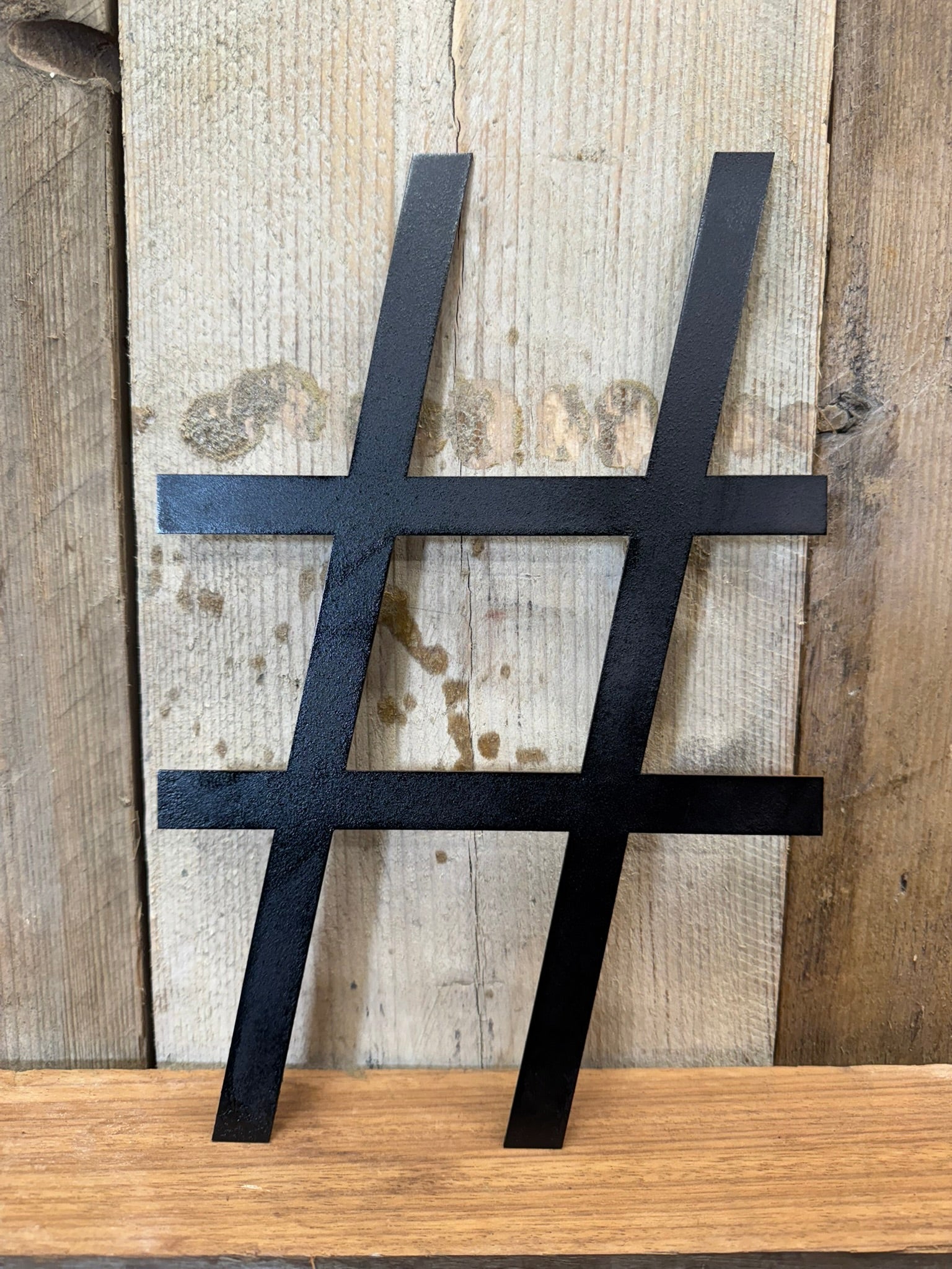 Rustic 5" or 12" Black Metal Classic Letters For  The Home And Garden