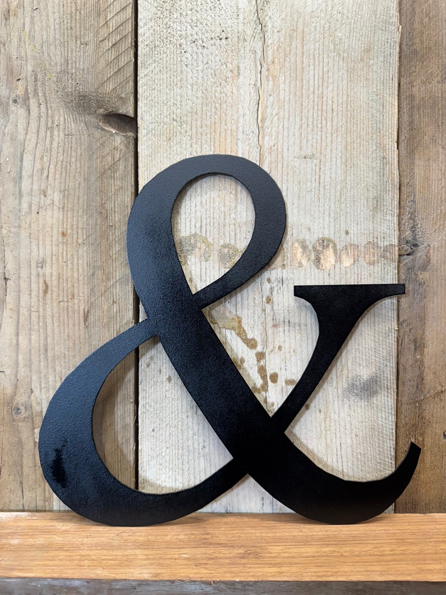 Rustic 5" or 12" Black Metal Classic Letters For  The Home And Garden