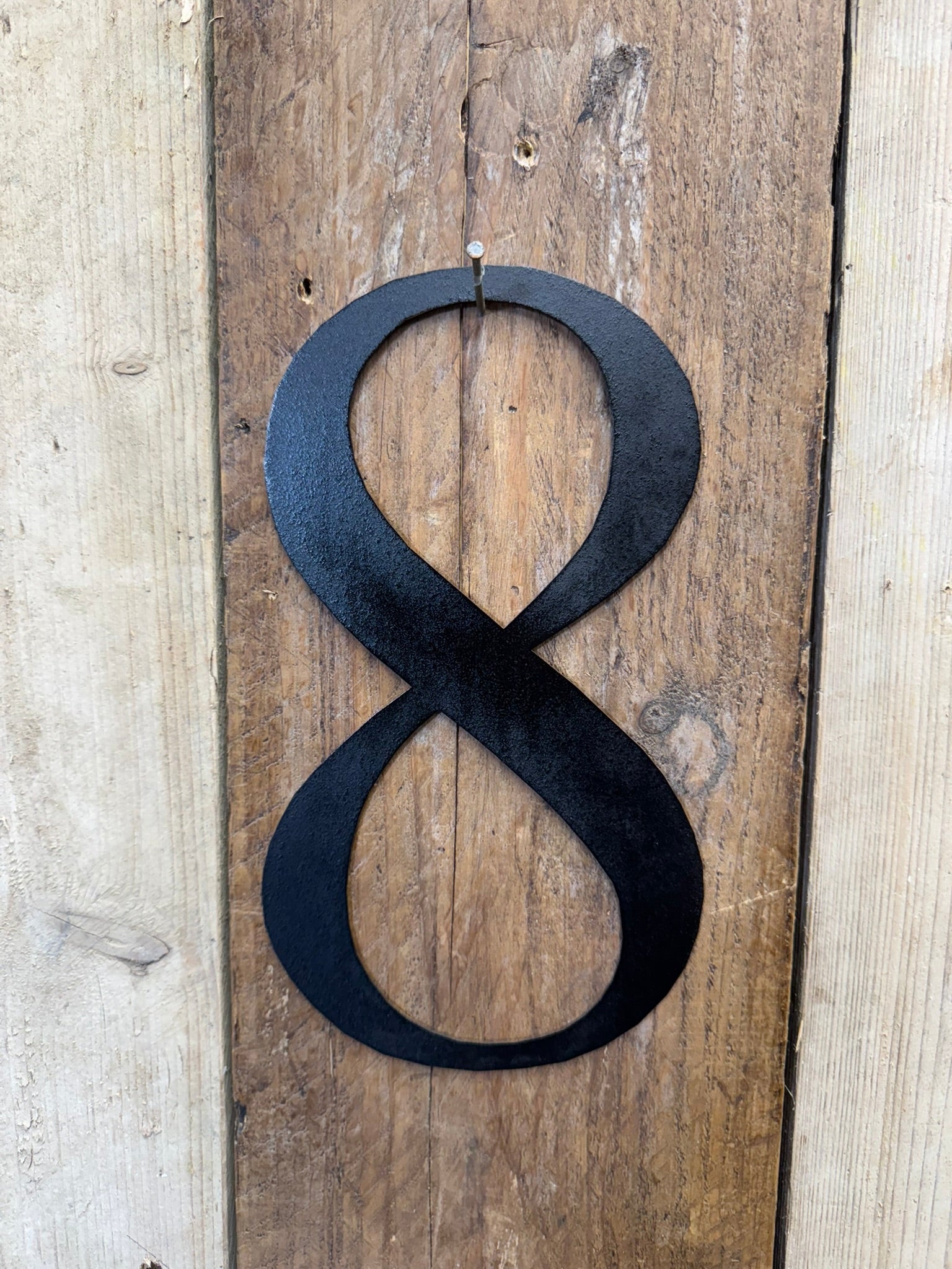 Rustic 5" or 12" Black Metal Classic Letters For  The Home And Garden