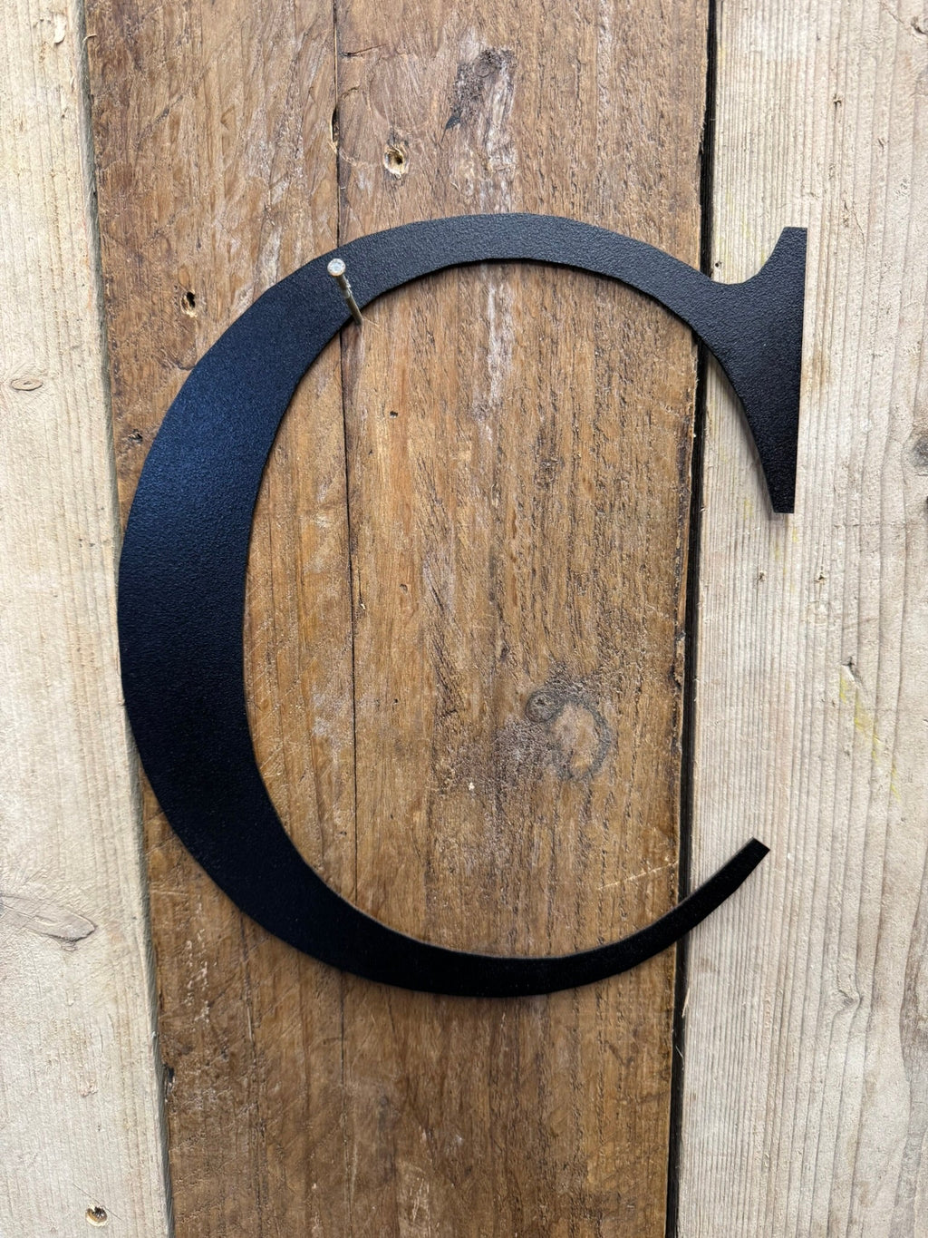 Rustic 5" or 12" Black Metal Classic Letters For  The Home And Garden