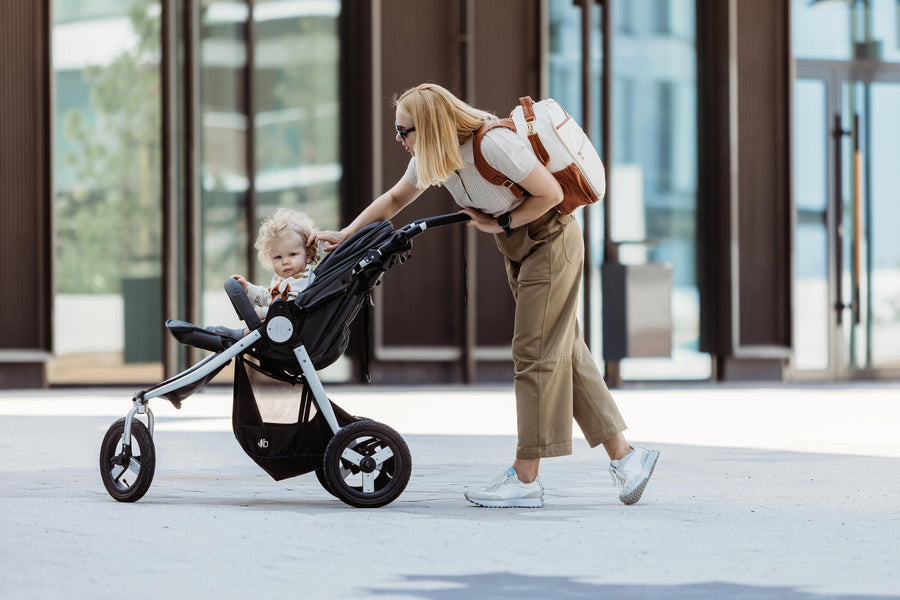 Small Cappuccino Diaper Bag - Stylish & Functional for Parents by Ally Scandic at www.brixbailey.com