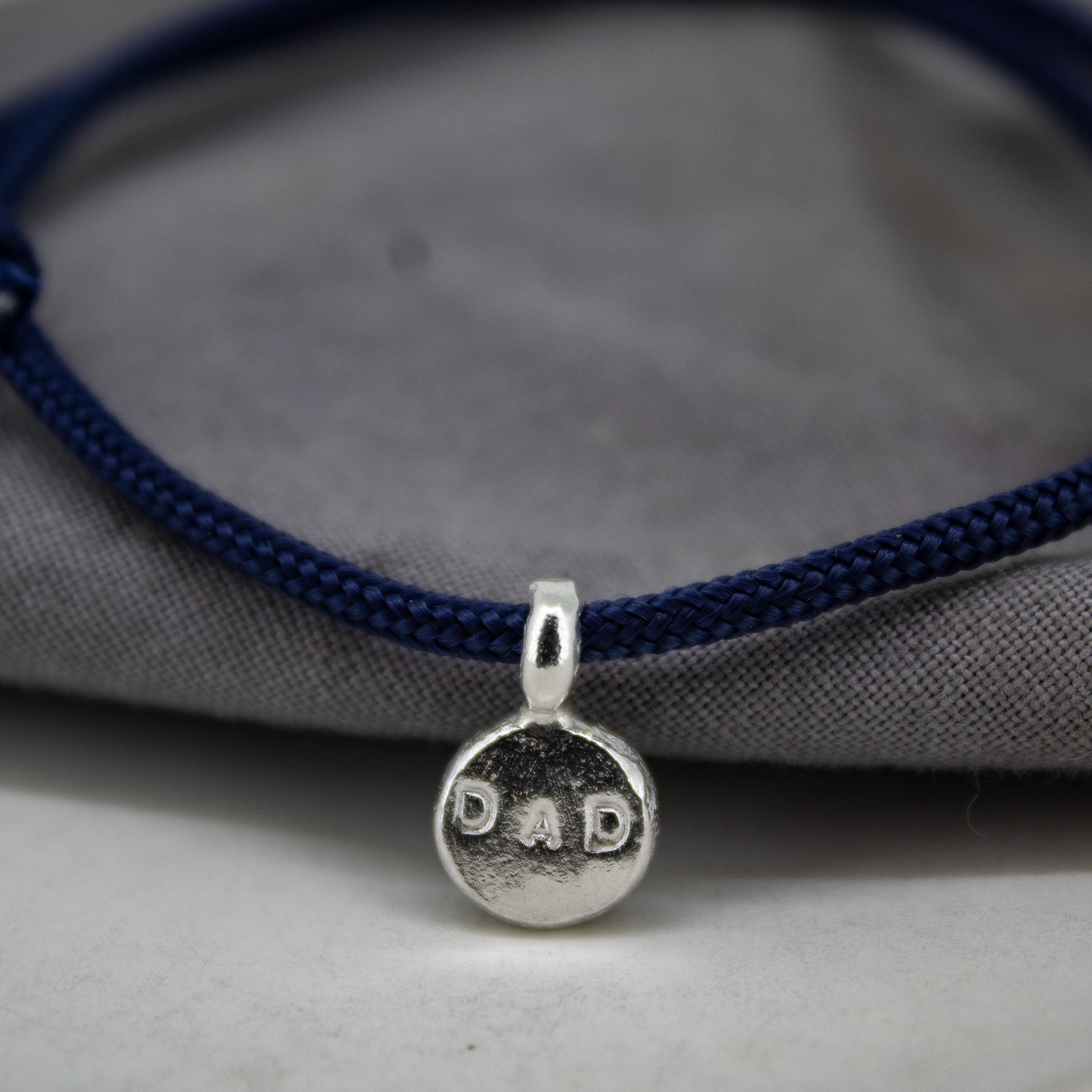 Dad Rope Bracelet in Sterling Silver