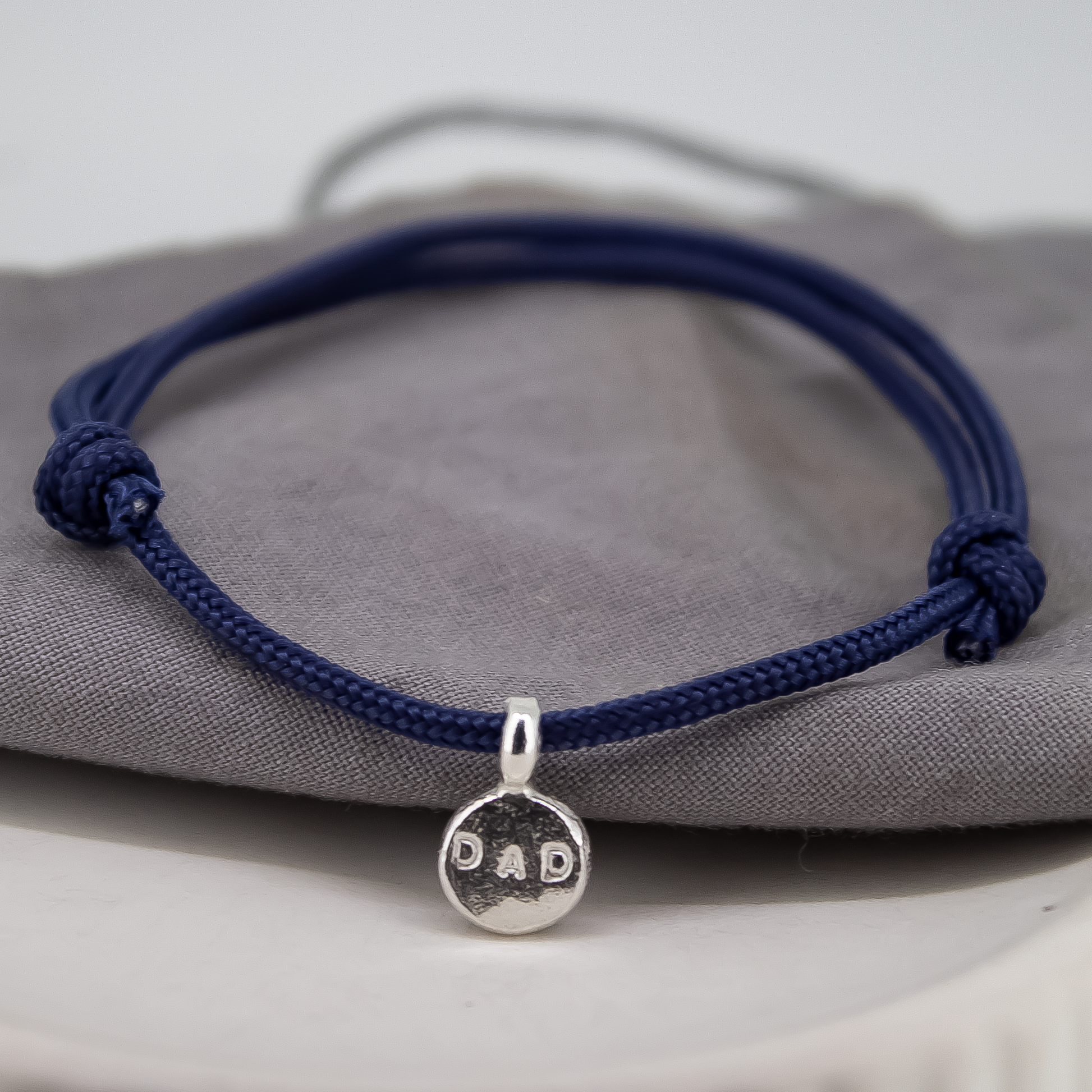 Dad Rope Bracelet in Sterling Silver
