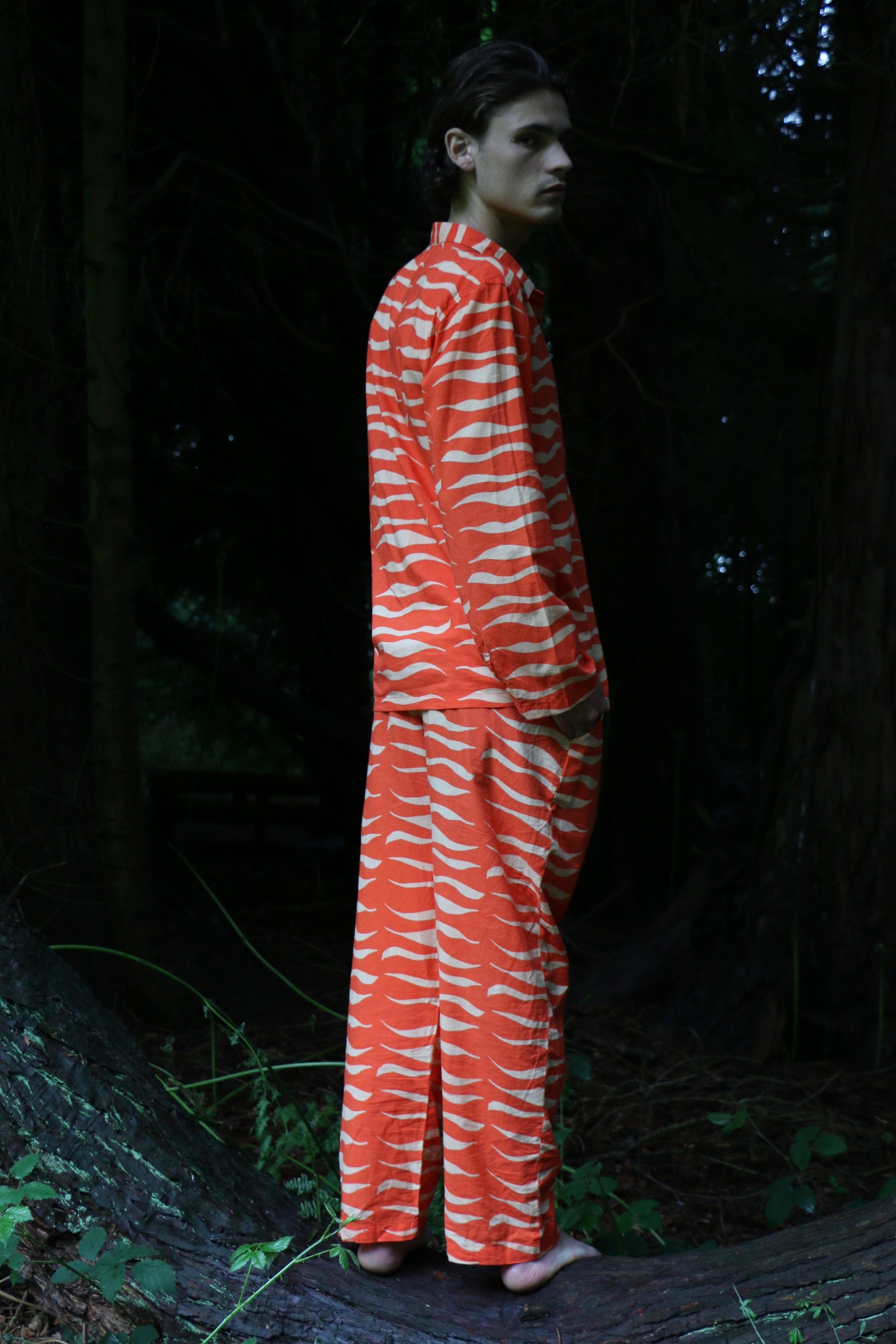 Can Tiger Organic Cotton Pyjamas in Orange