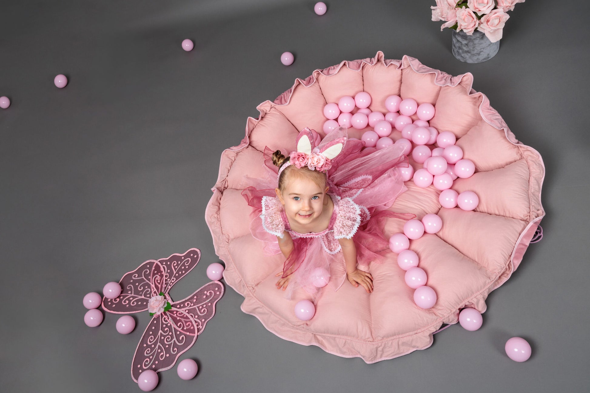 MeowBaby® Flower Playmat & Ball Pit – Safe, Magical & Transformative by MeowBaby at www.brixbailey.com