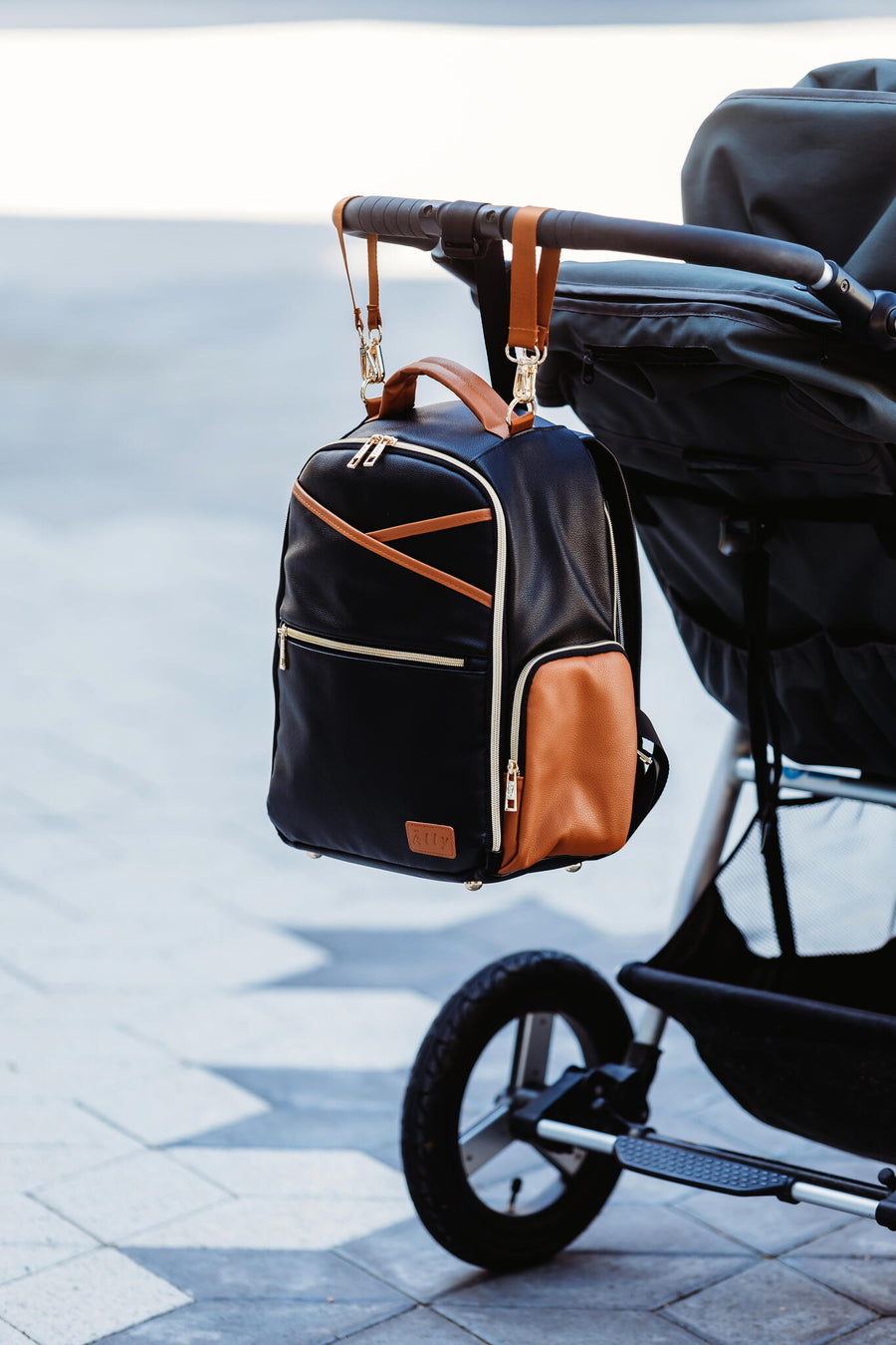 Stylish Black Coffee Diaper Bag – Eco-Friendly & Versatile by Ally Scandic at www.brixbailey.com