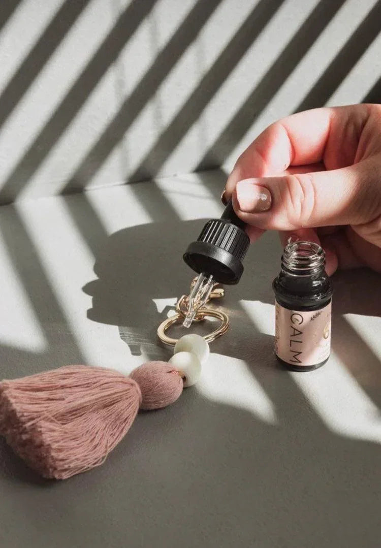 Keyring Diffuser & Breathe Calm Organic Essential Oil 10ml