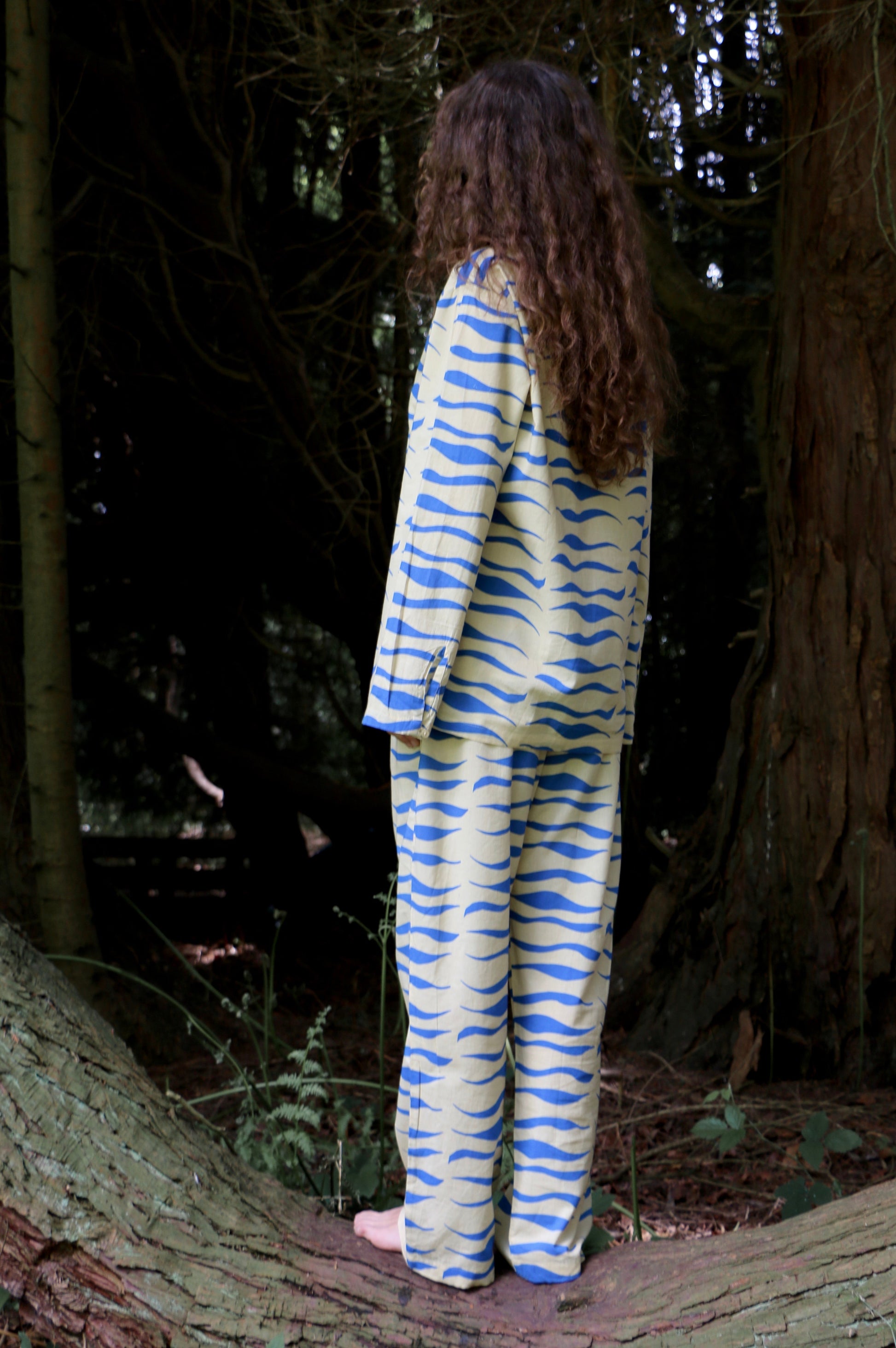 Can Tiger Slim Fit Pyjamas in Blue