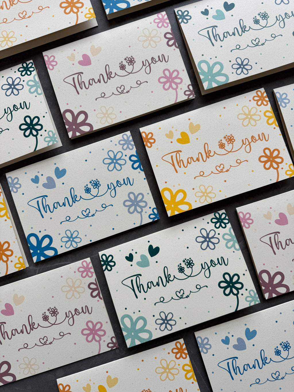 Blue Daisies Thank You Note Cards