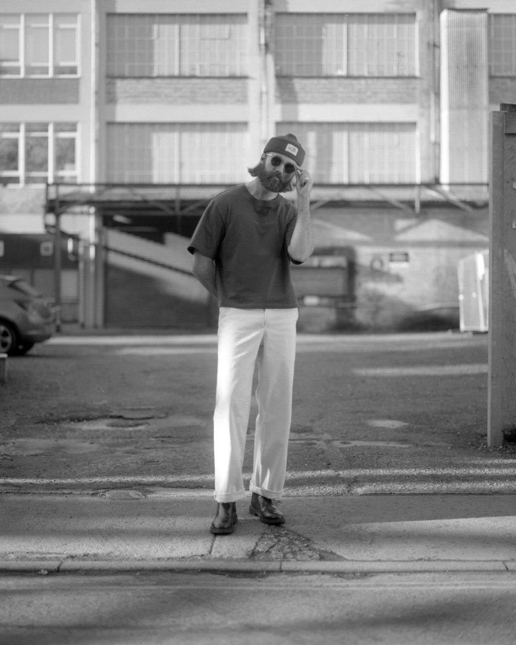 Ecru Wide Leg Trouser 001