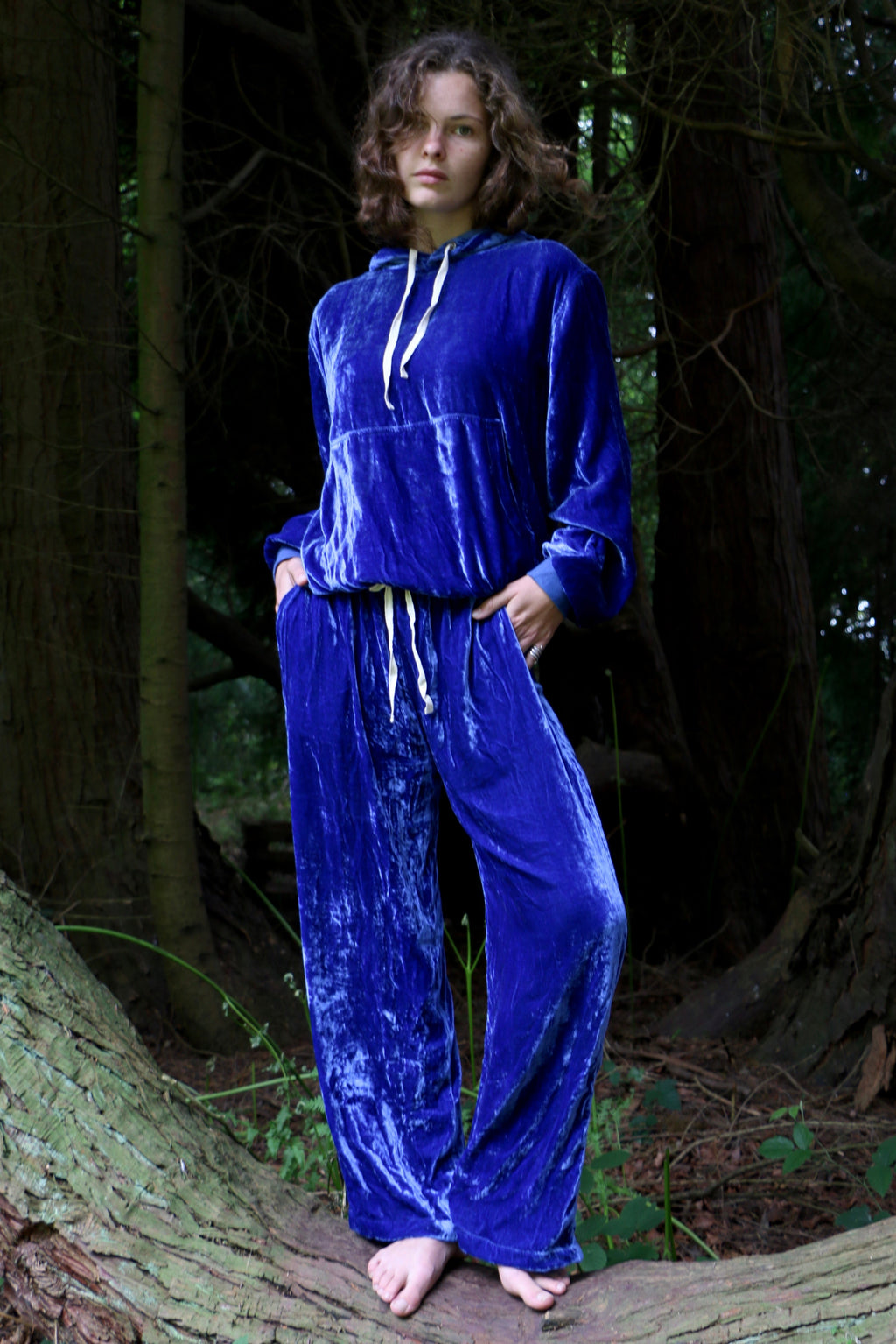 Can Posh Hoodie Pyjamas in Blue