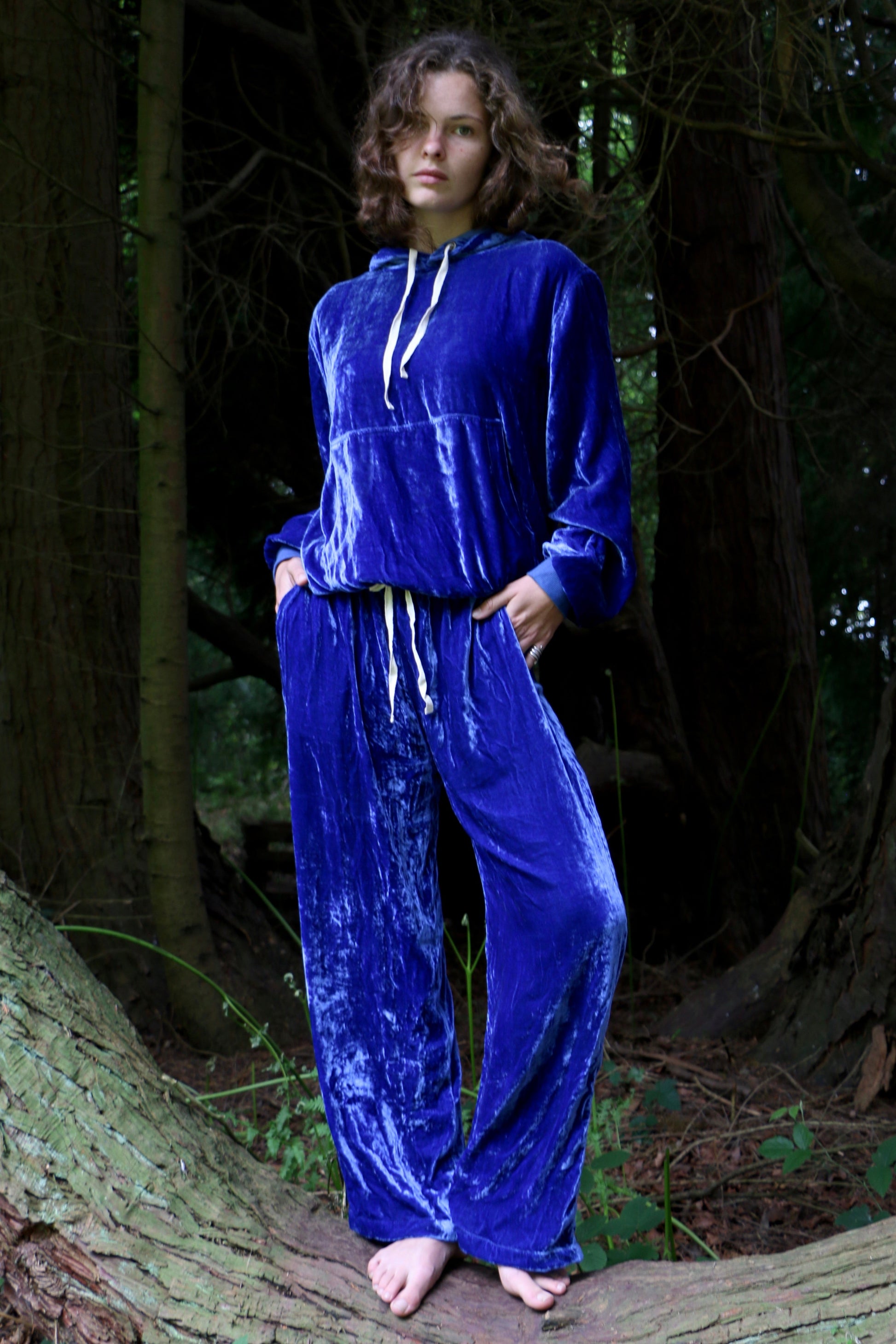 Can Posh Hoodie Pyjamas in Blue