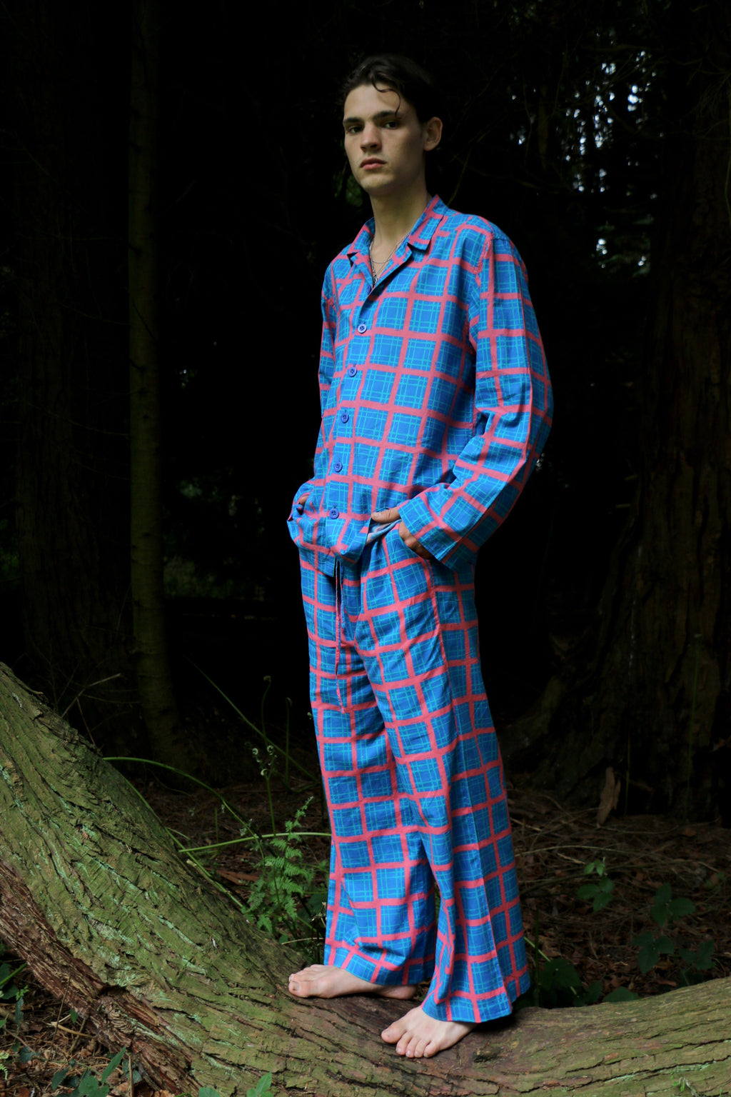 Can Vibe Blue Jumbo Pyjamas with Flared Sleeves