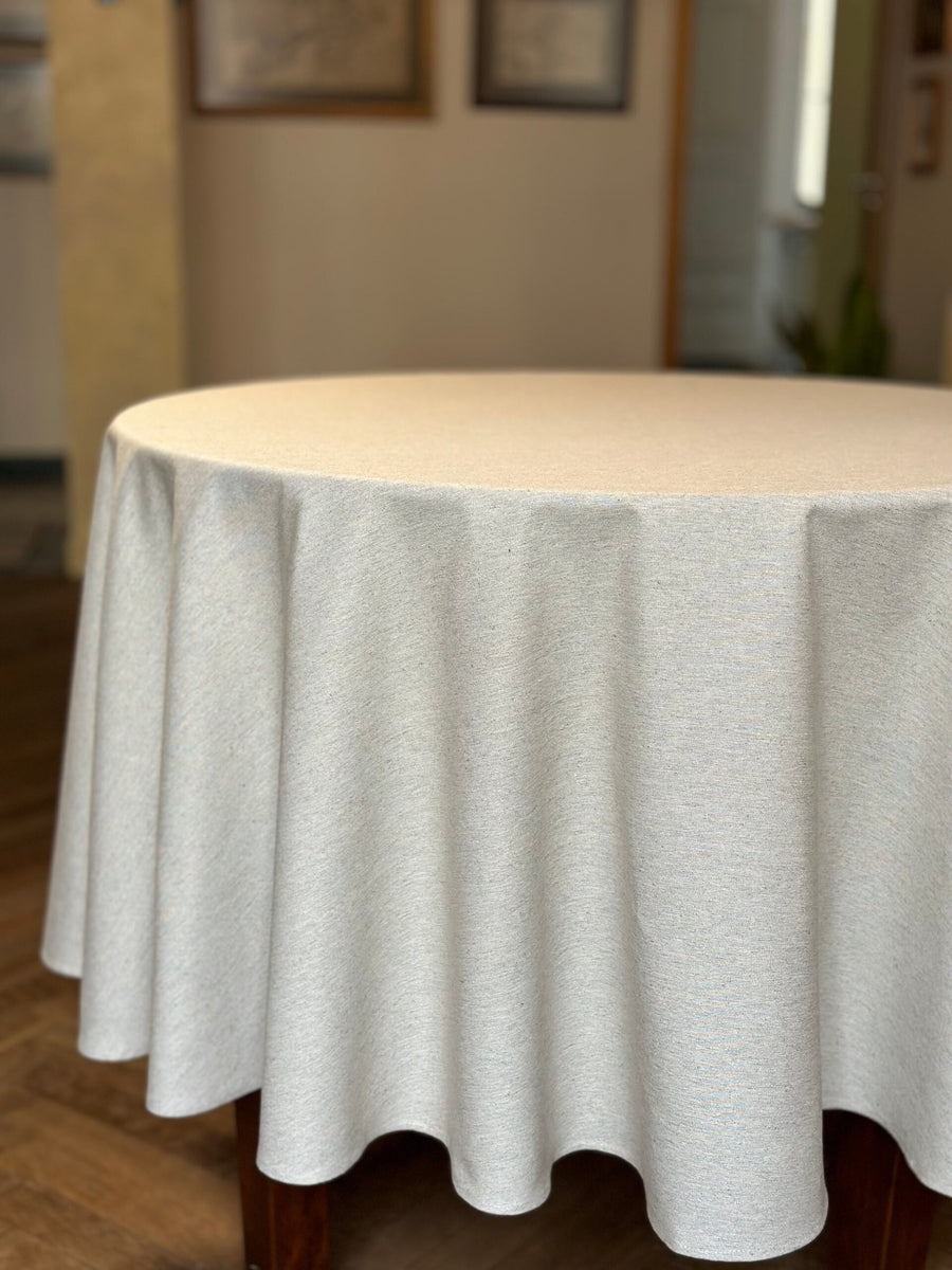 Eco-Friendly Round Tablecloth – Nord 3 Collection by Hortensias Home at www.brixbailey.com