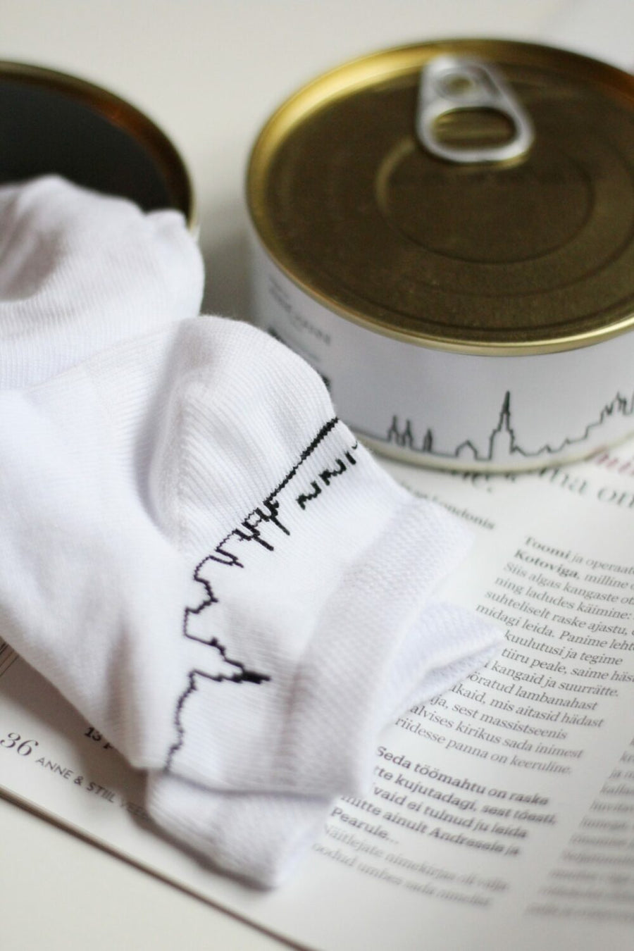 Socks in a Tin Can Gift Set - For Women and Men (3 pairs)