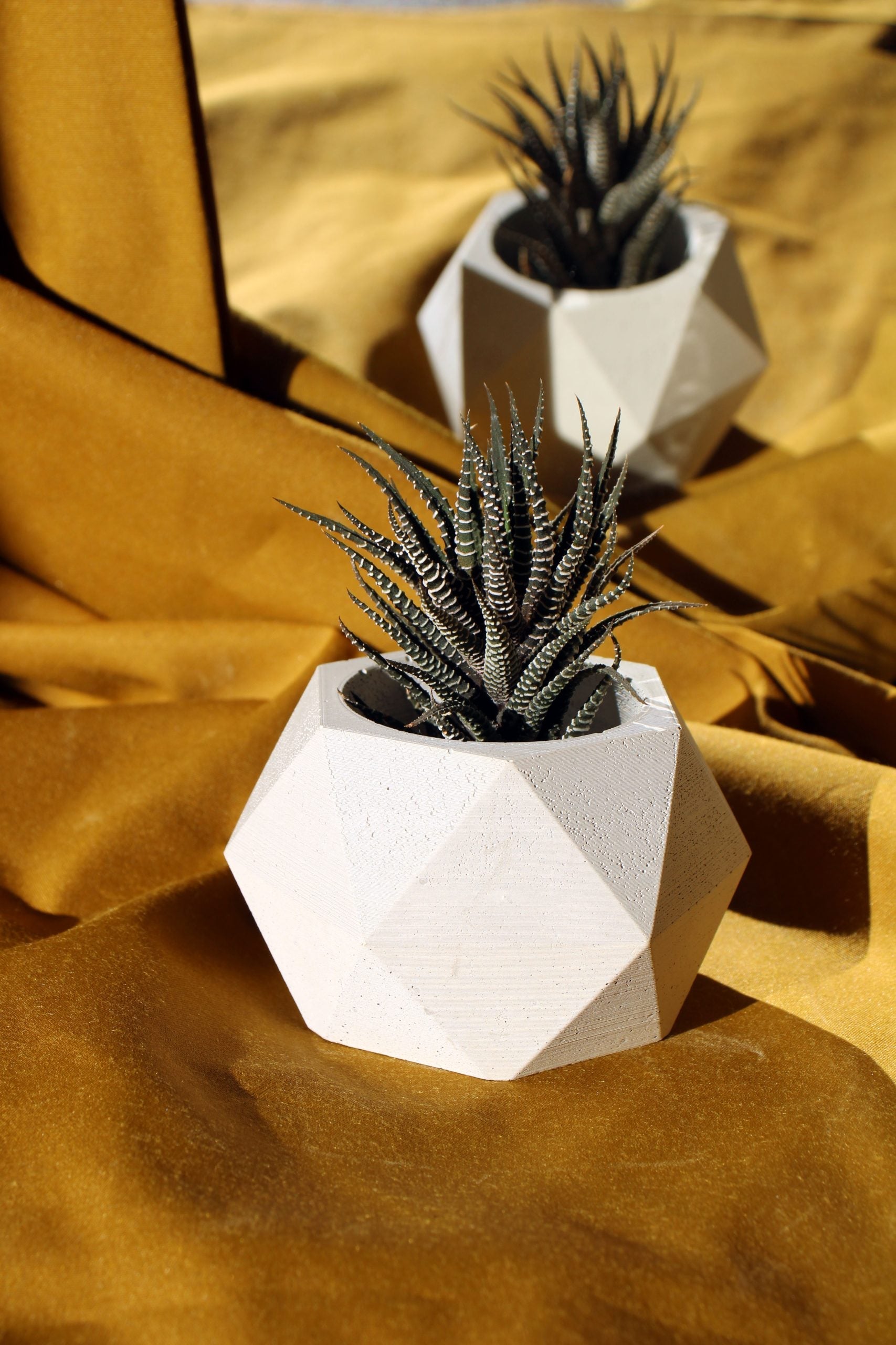 Concrete Hexagonal Pot Handmade