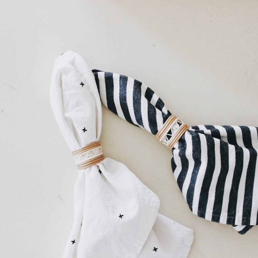 Hand Woven Sisal Napkin Rings Set of Four