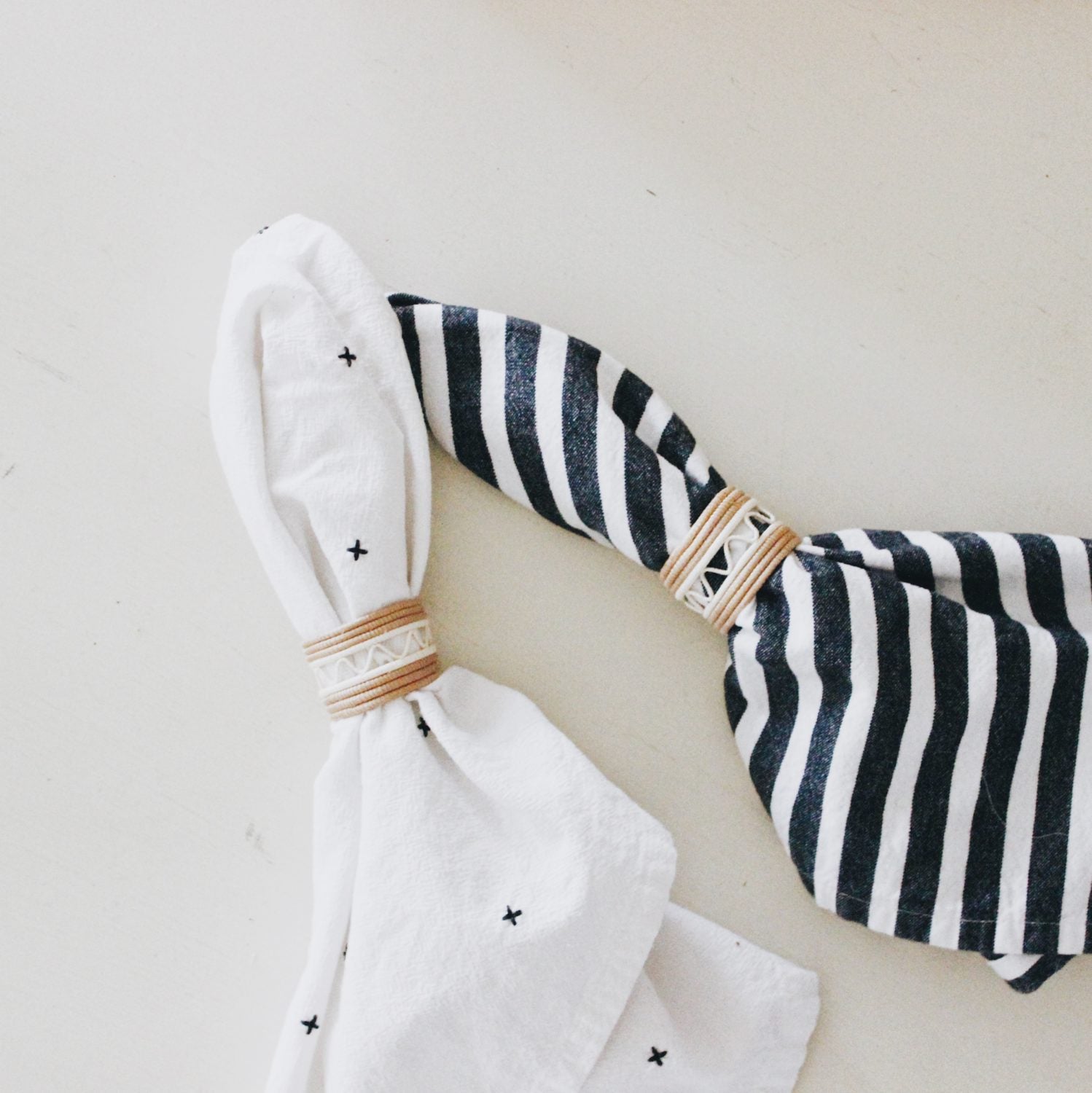 Hand Woven Sisal Napkin Rings Set of Four