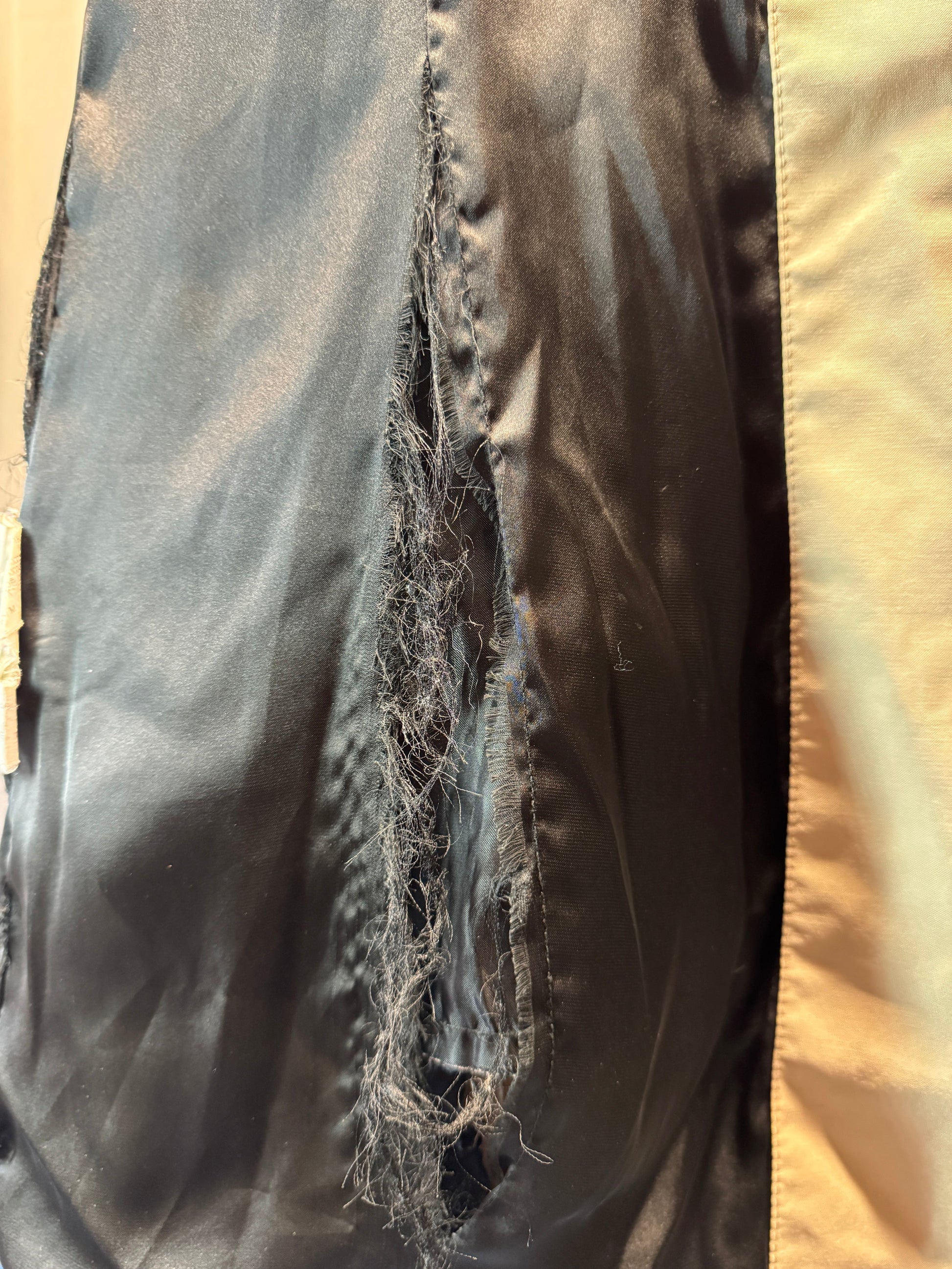 Beige Double Breasted Trench Coat Size M