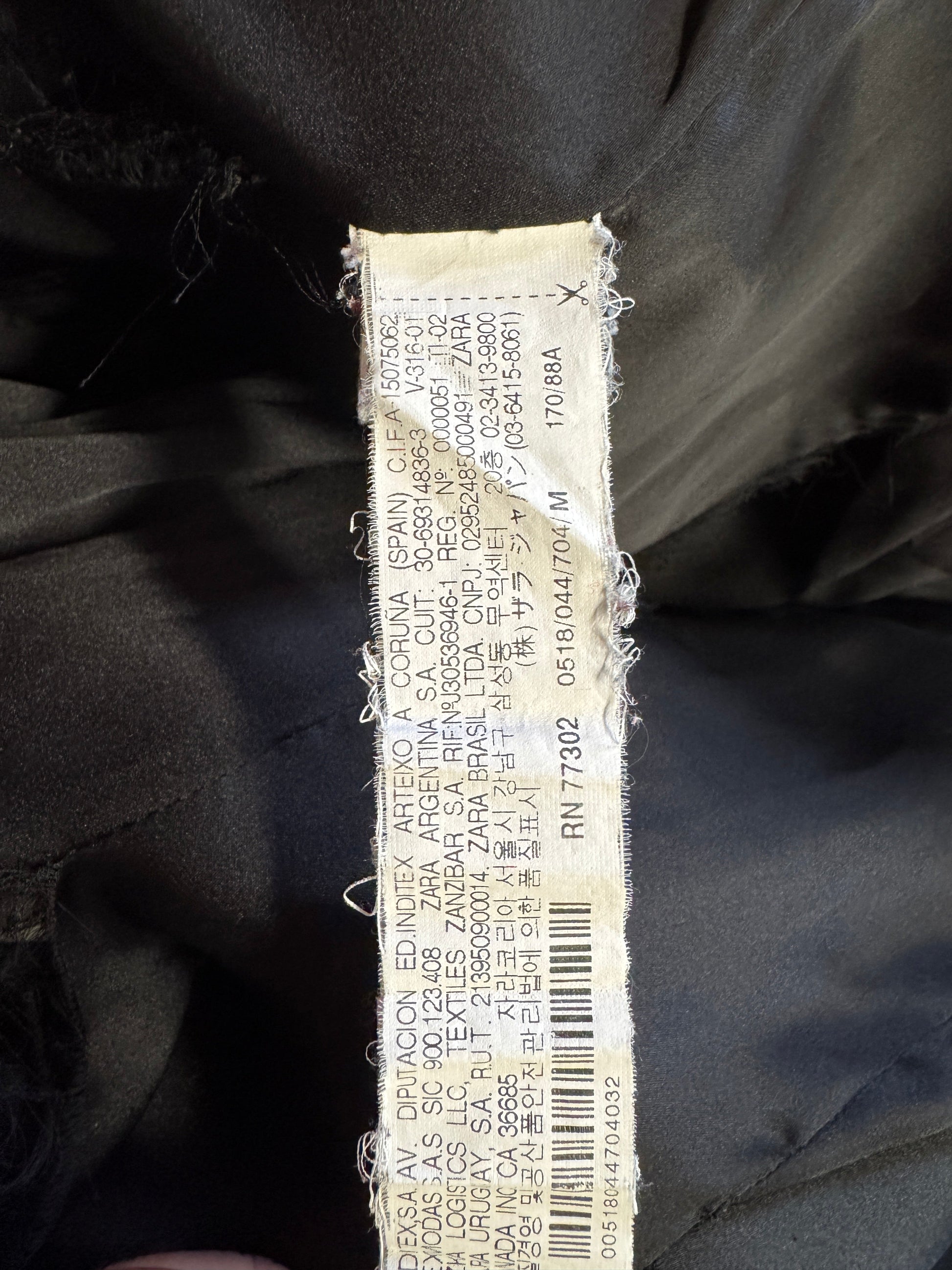 Beige Double Breasted Trench Coat Size M