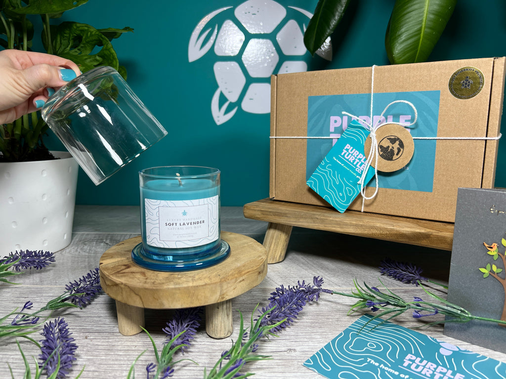 Soy Wax Lavender Candle Gift Set
