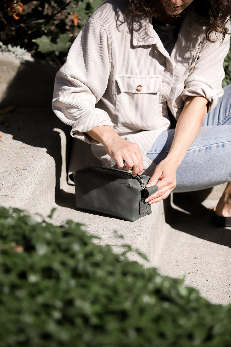 Leather Cosmetic Bag