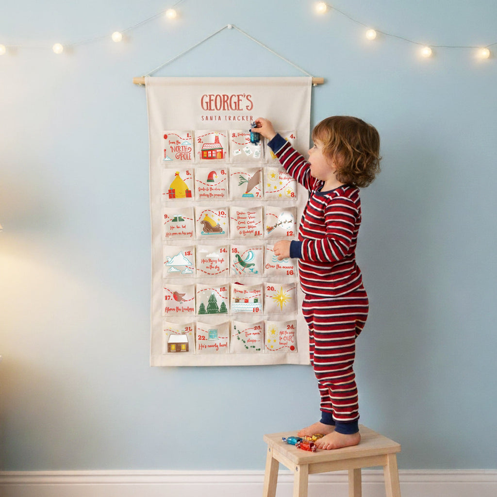 Personalised Santa Tracker Advent Calendar for Kids and Family