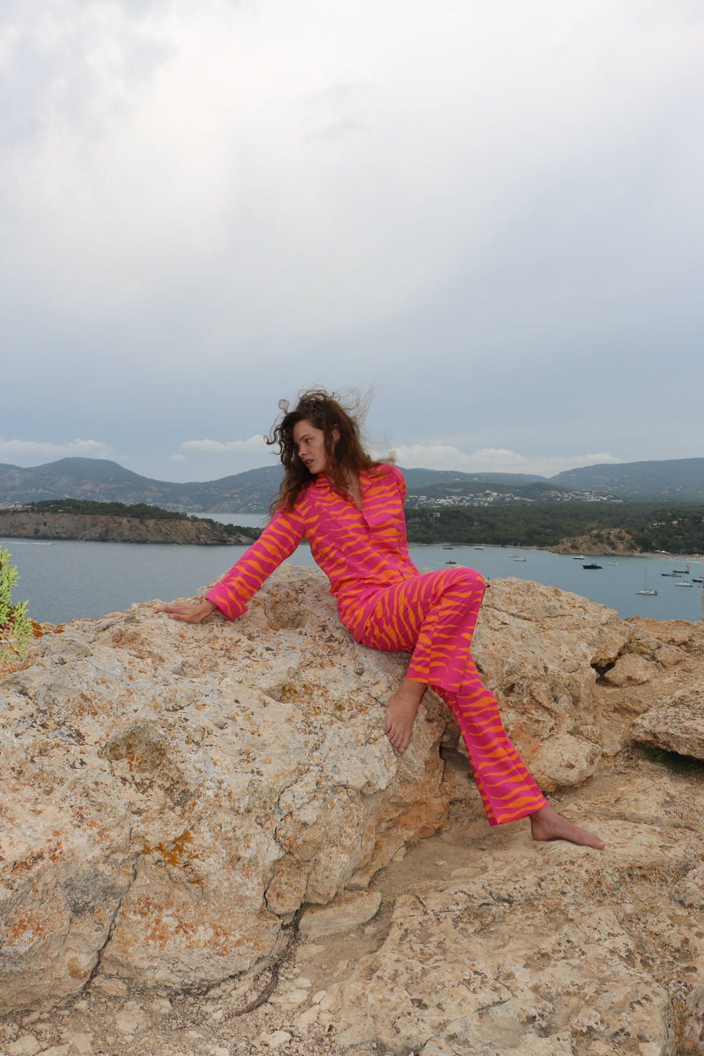 Can Tiger Pink Organic Pyjama Set