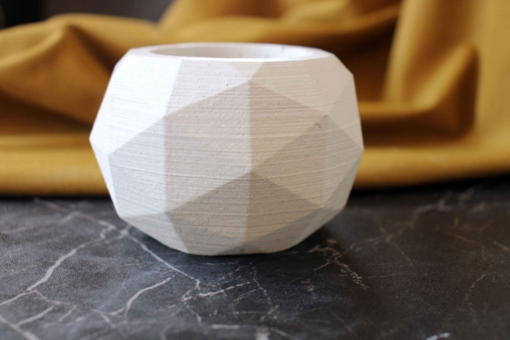 Concrete Diagonal Pot