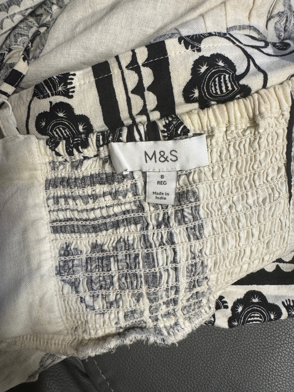 Linen Rich Beaded Midi Shift Cami Dress