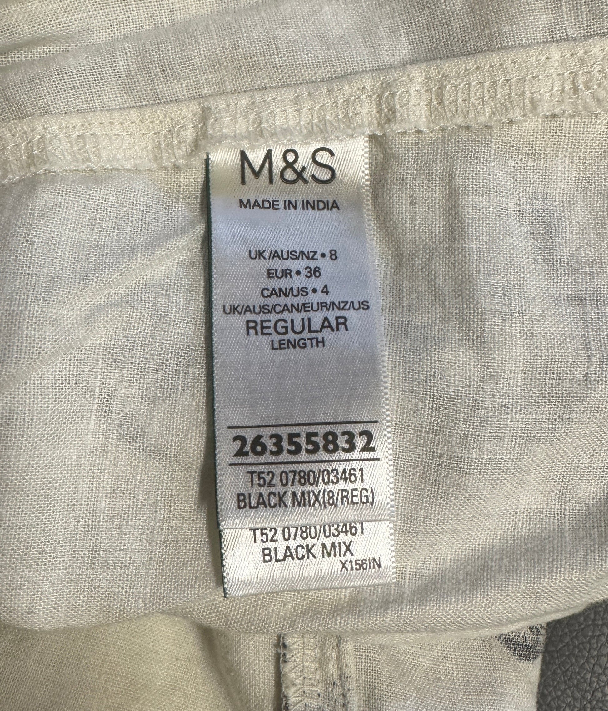 Linen Rich Beaded Midi Shift Cami Dress