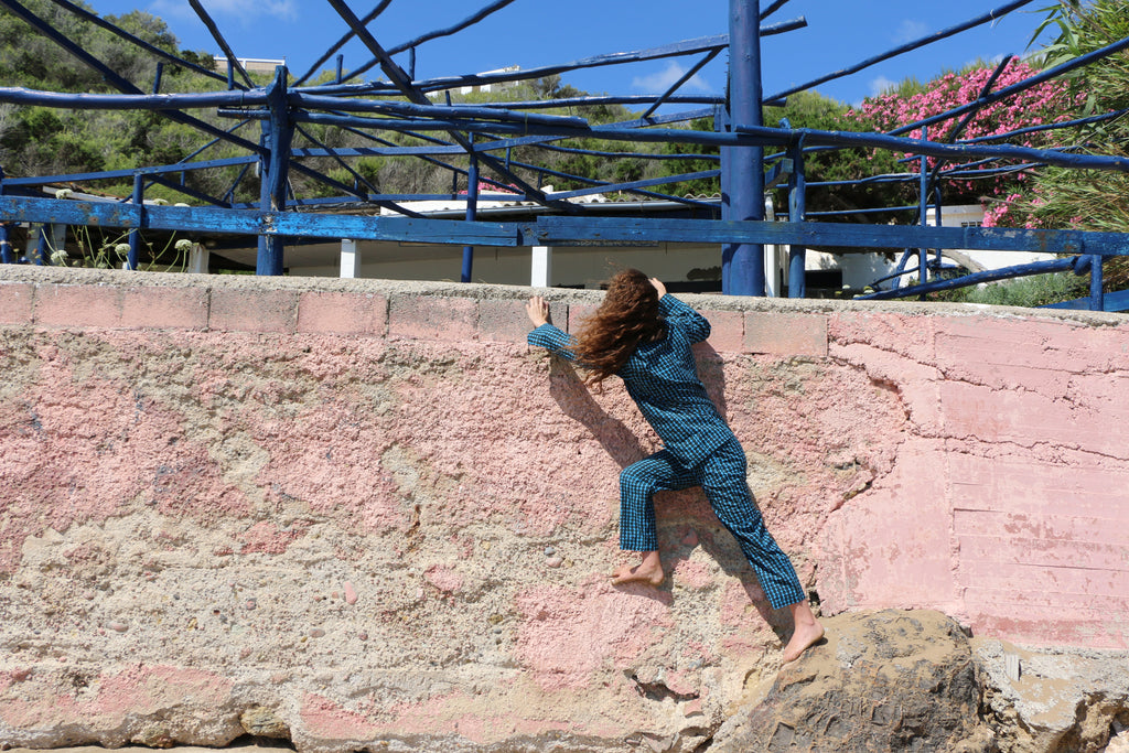 Can Zen Blue Organic Cotton Pyjamam Set