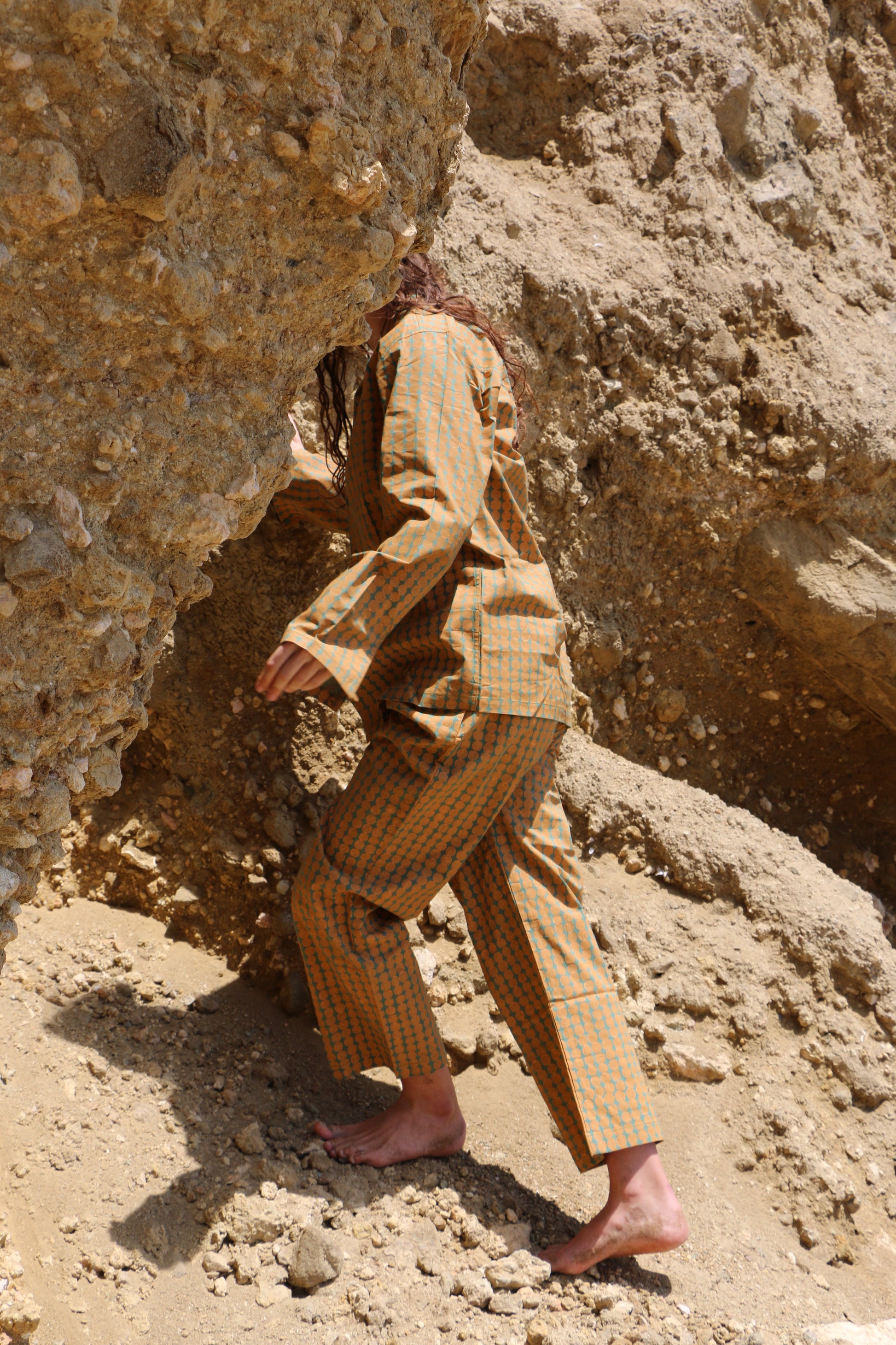 Unisex Zen Brown Organic Cotton Pyjama Set