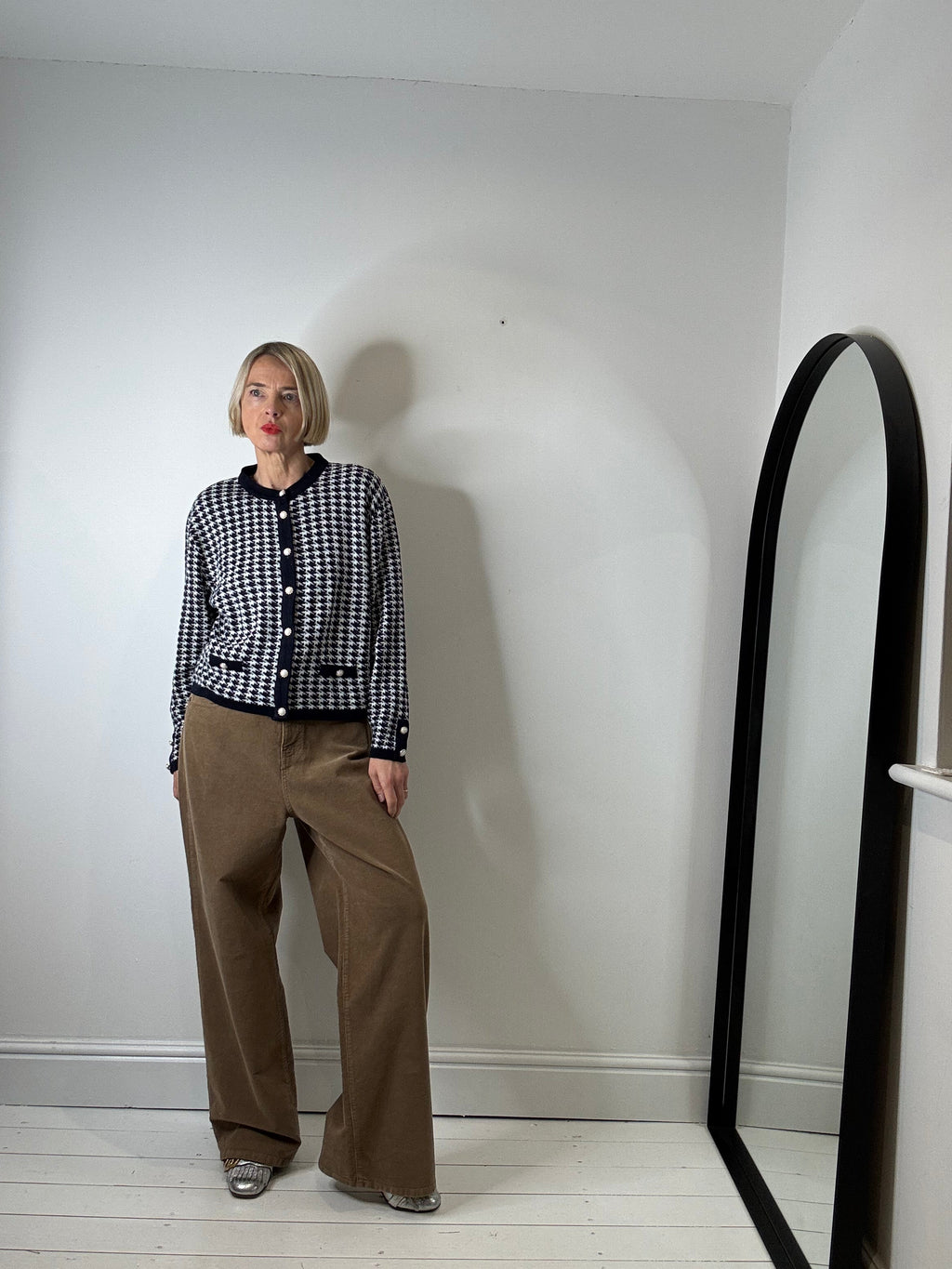 Wide Leg Caramel Corduroy Trousers