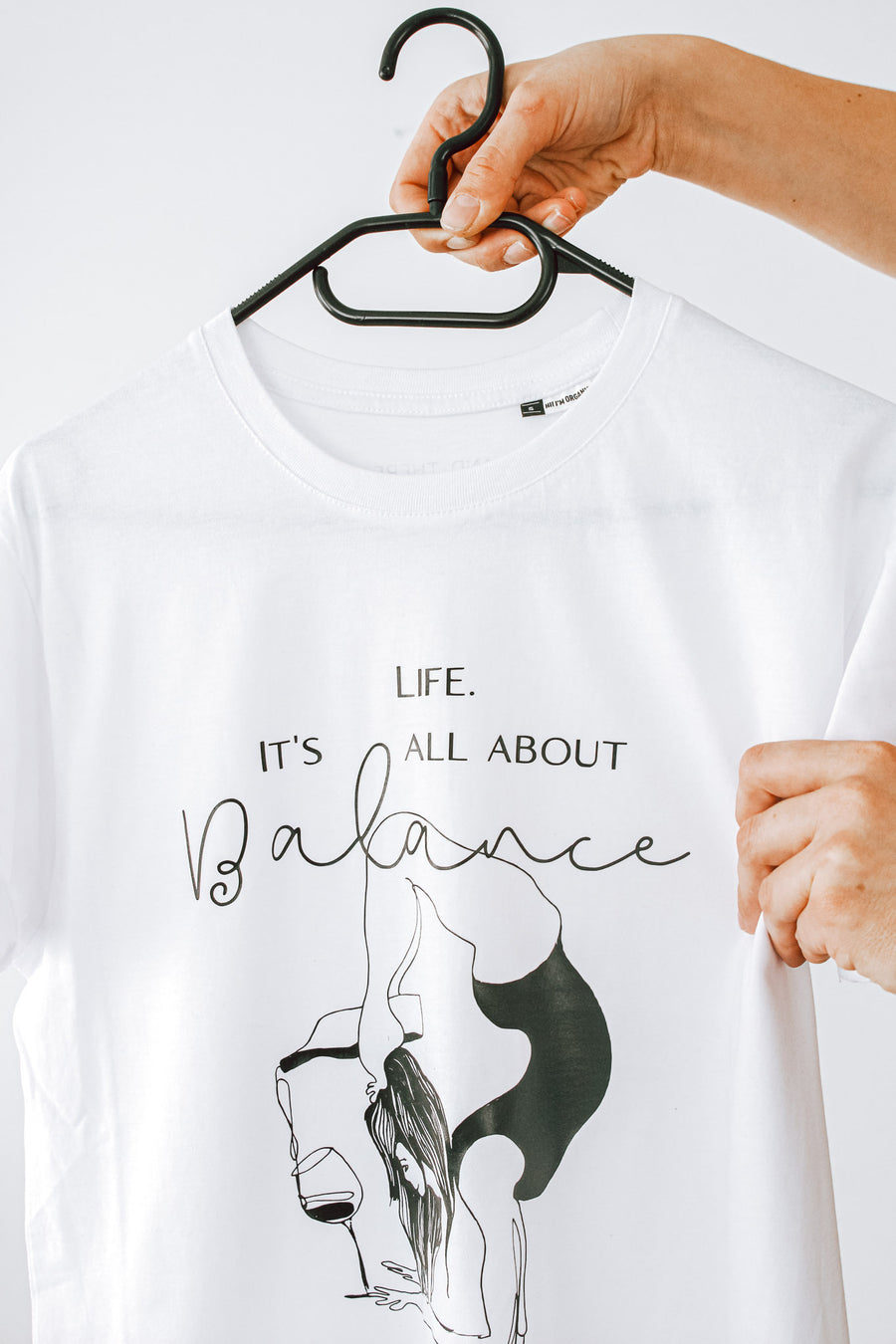 Oversized Organic Cotton T-Shirt – It’s All About Balance by Black Giraffe Brand at www.brixbailey.com