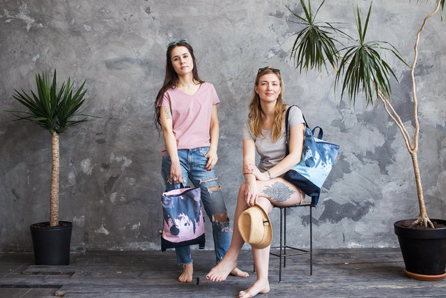 Vibrant Pink Watercolor Backpack - Sleek & Stylish for Office by Muni at www.brixbailey.com