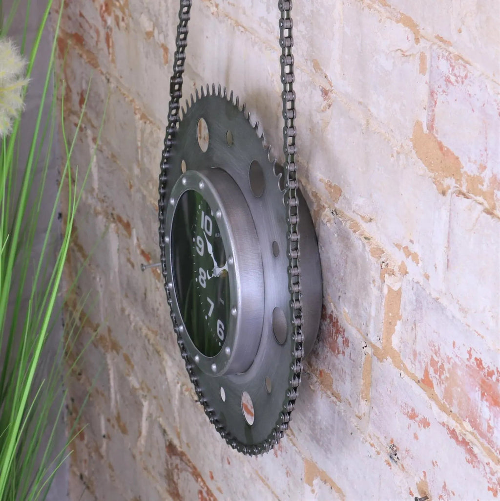 Rajola Bike Chain Wall Clock Industrial Style