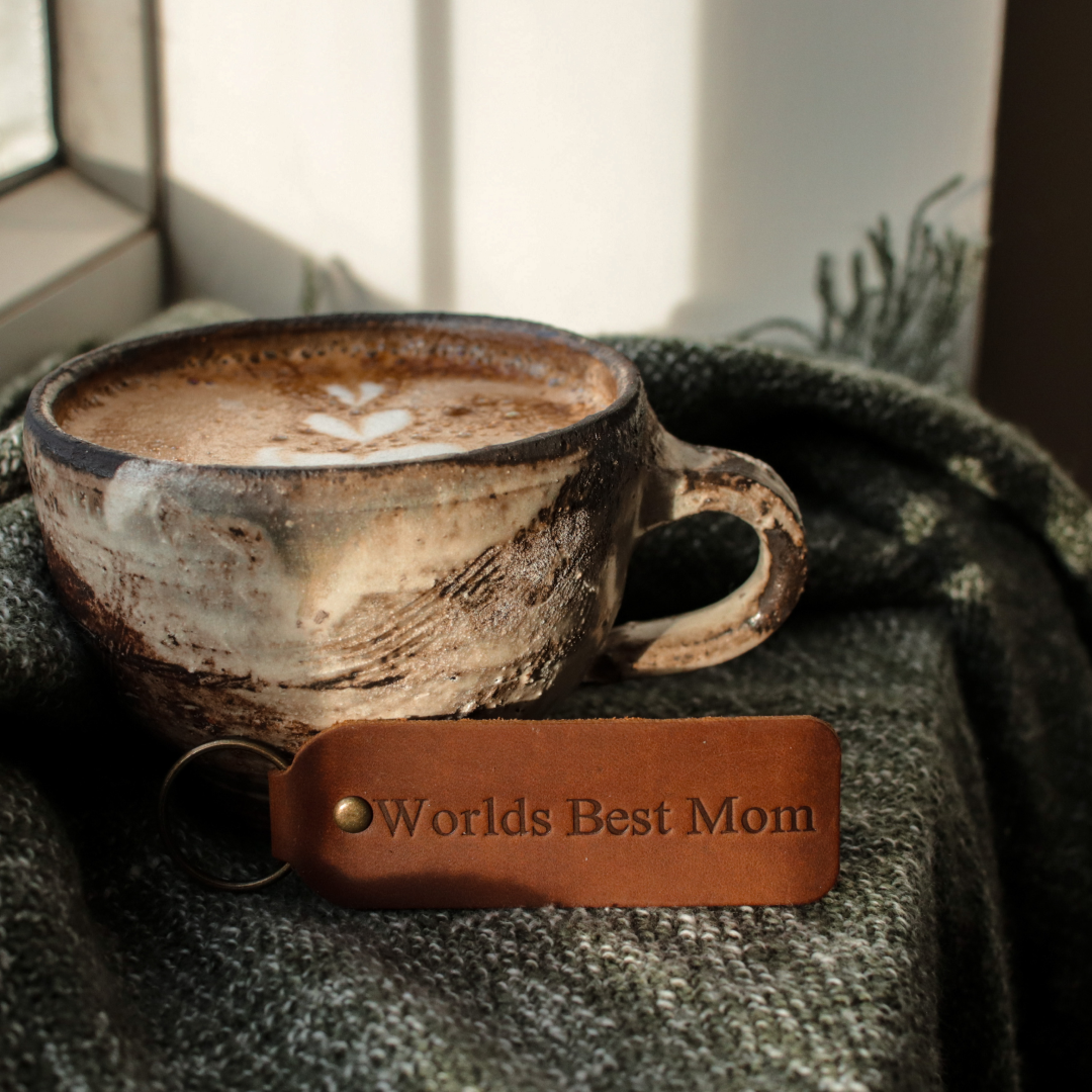 Mother's Day Leather Keyring