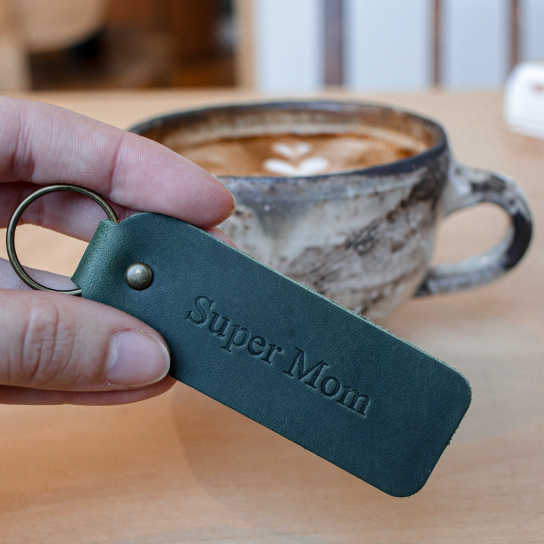 Mother's Day Leather Keyring