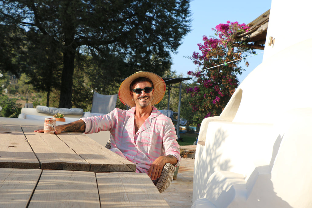 Can Rose Baby Pink Tiger Stripe Pyjama Set